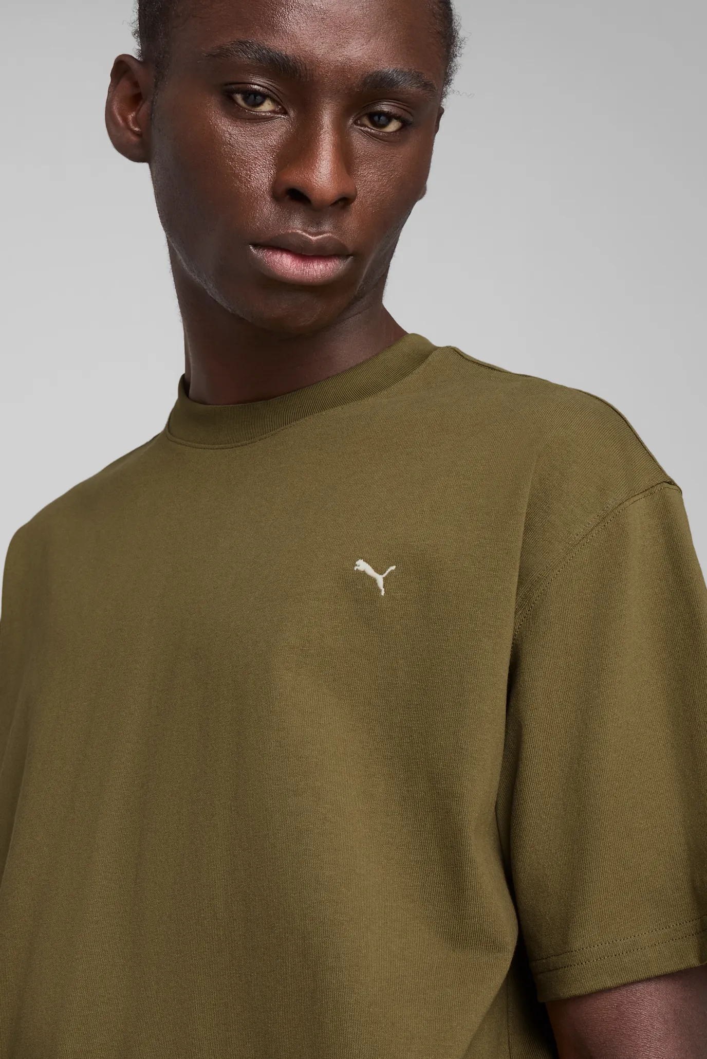 Чоловіча оливкова футболка MMQ Tee 4