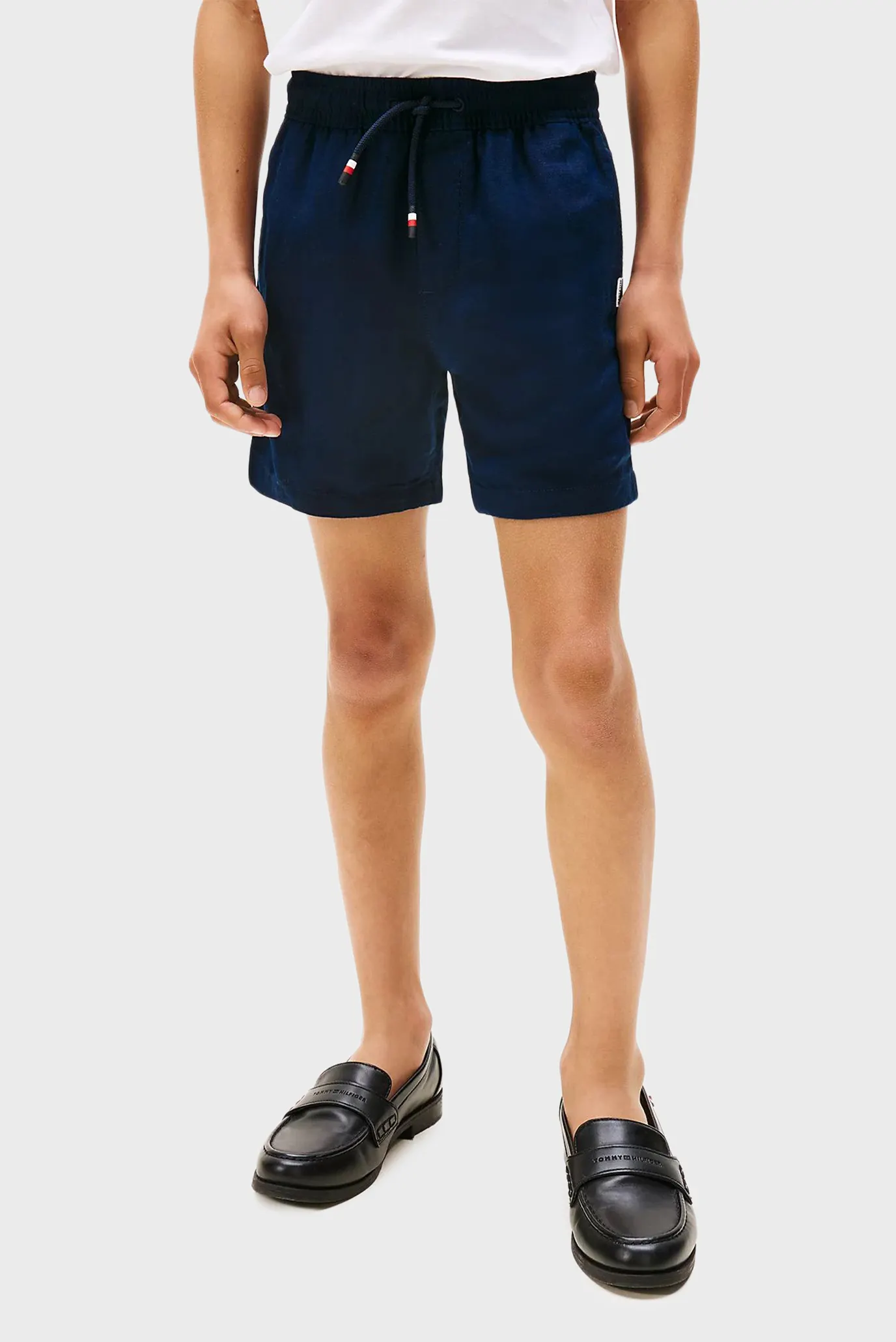 Дитячі темно-сині лляні шорти 1