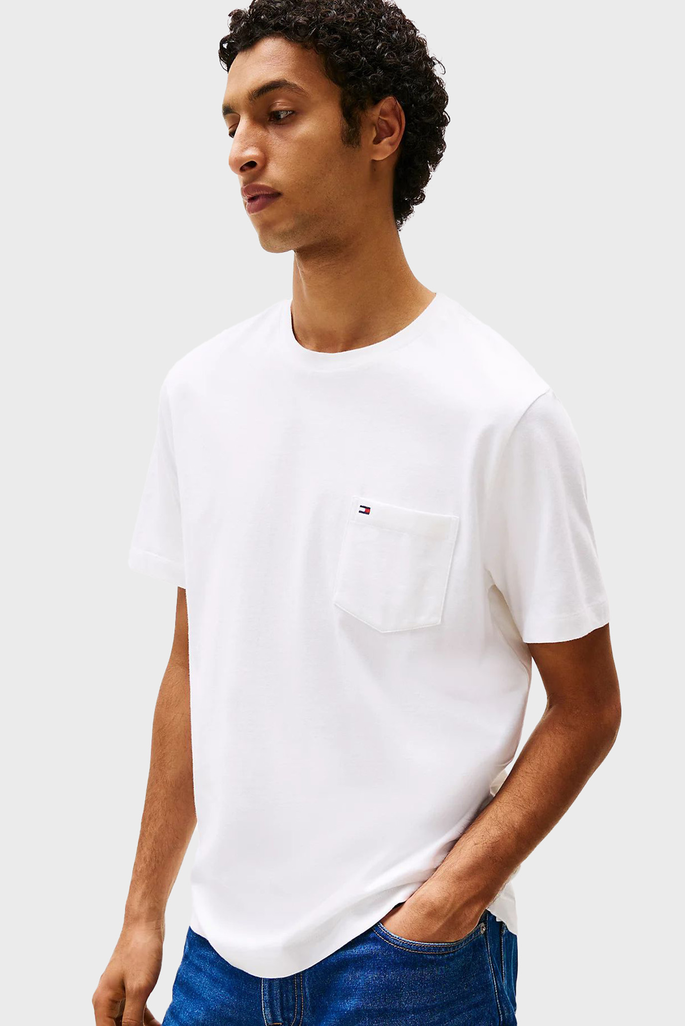 Мужская белая футболка ESSENTIAL SOLID Белый XXL Tommy Hilfiger MW0MW37283 Мужская белая футболка ESSENTIAL SOLID Белый XXL Tommy Hilfiger MW0MW37283