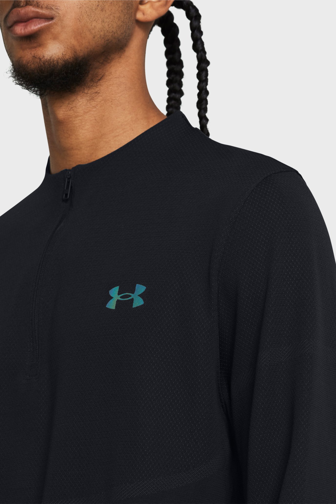 Мужская черная спортивная кофта Vanish Elite Seamless 1/4 Zp