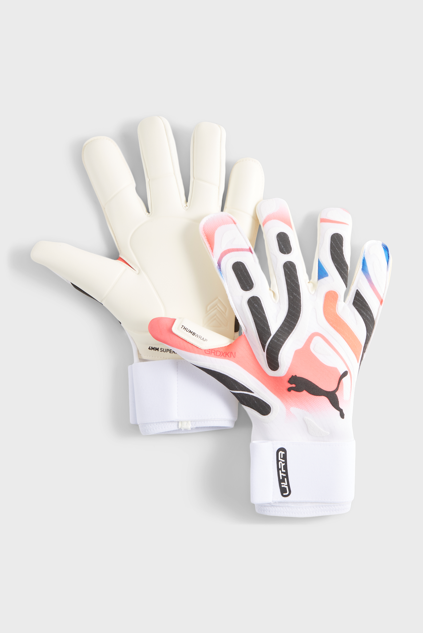 Белые вратарские перчатки ULTRA Ultimate Hybrid Goalkeeper Gloves 1