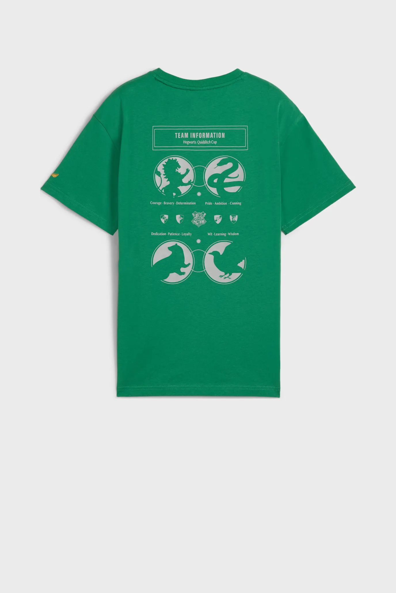 Детская зеленая футболка PUMA x HARRY POTTER Relaxed Graphic Tee Men 5