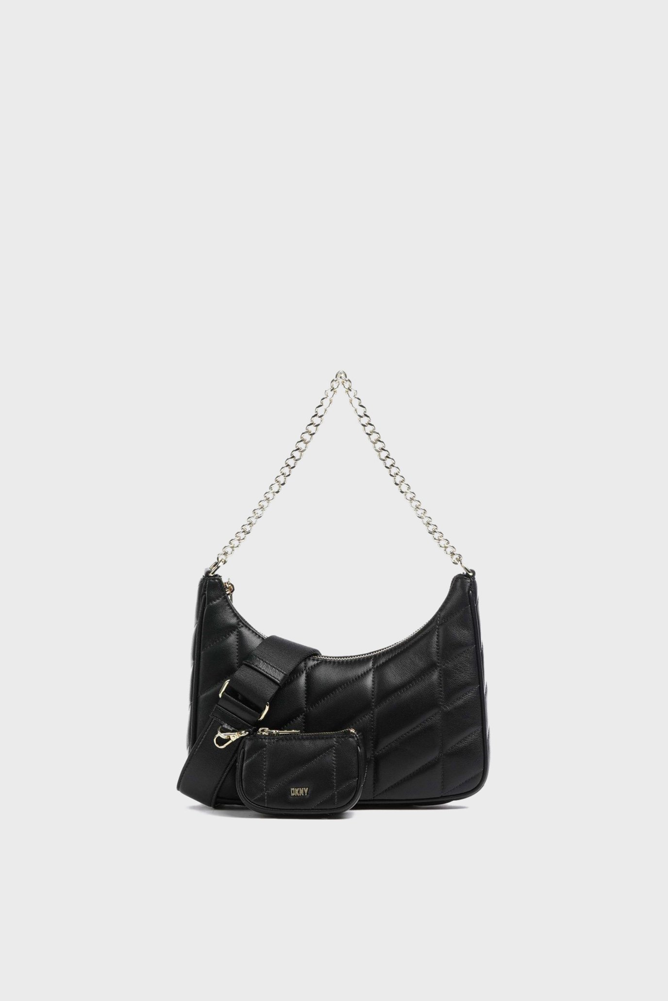 Женская черная кожаная сумка Черный ONESIZE DKNY R34EBB22 Женская черная кожаная сумка Черный ONESIZE DKNY R34EBB22