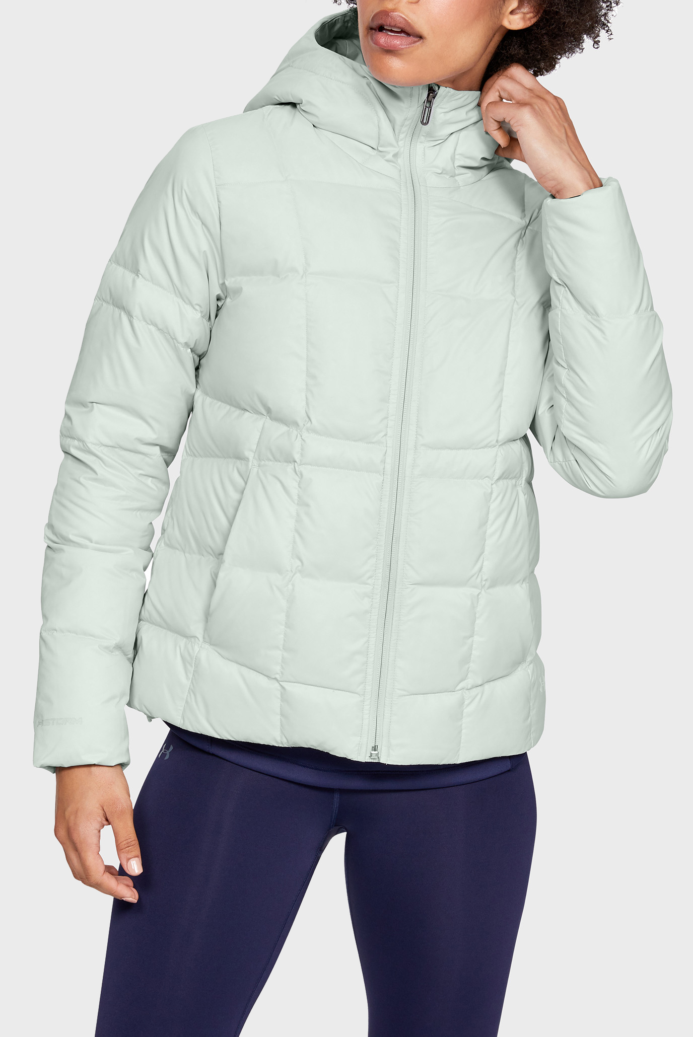 ua armour down hooded jacket