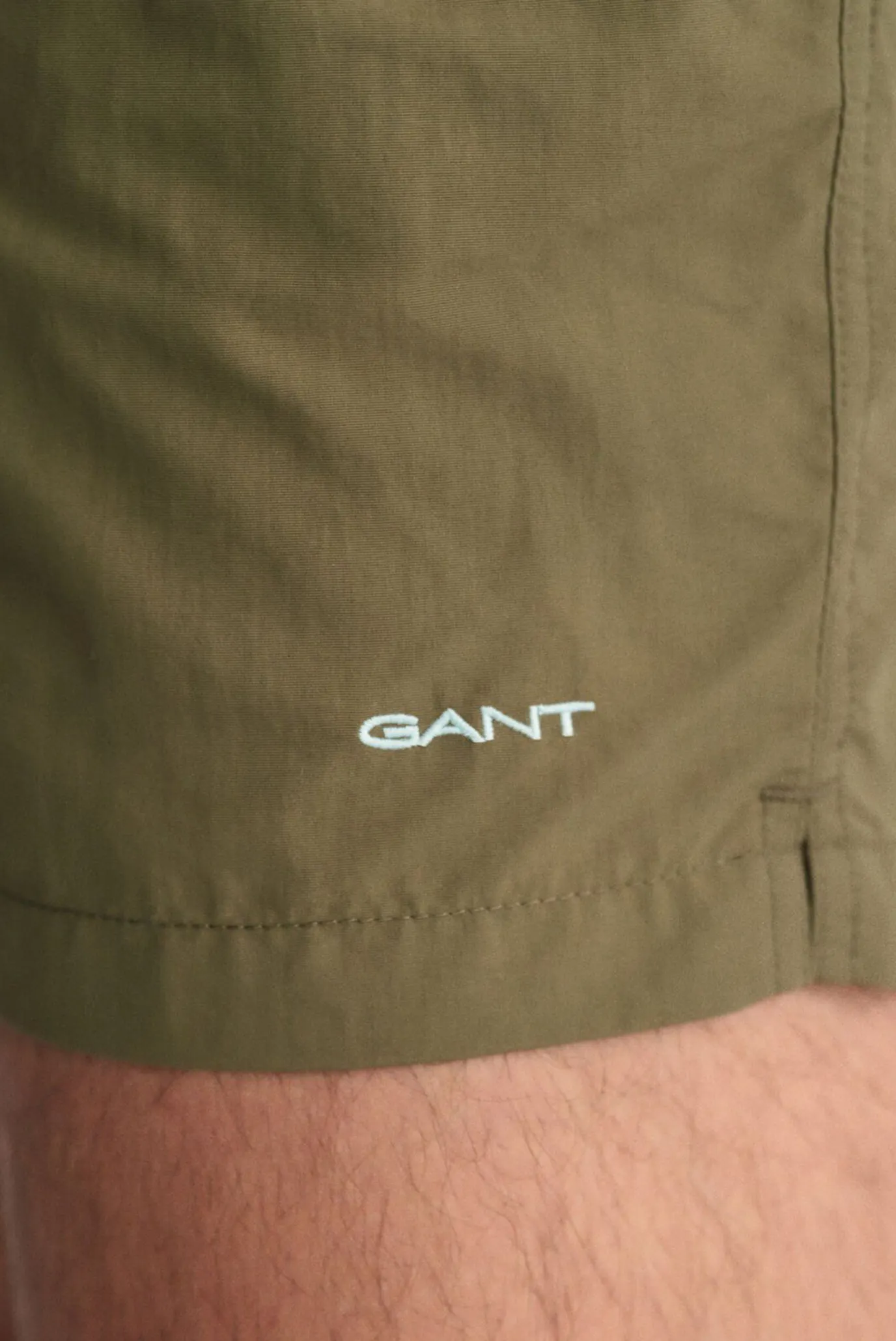 Мужские оливковые плавательные шорты 5