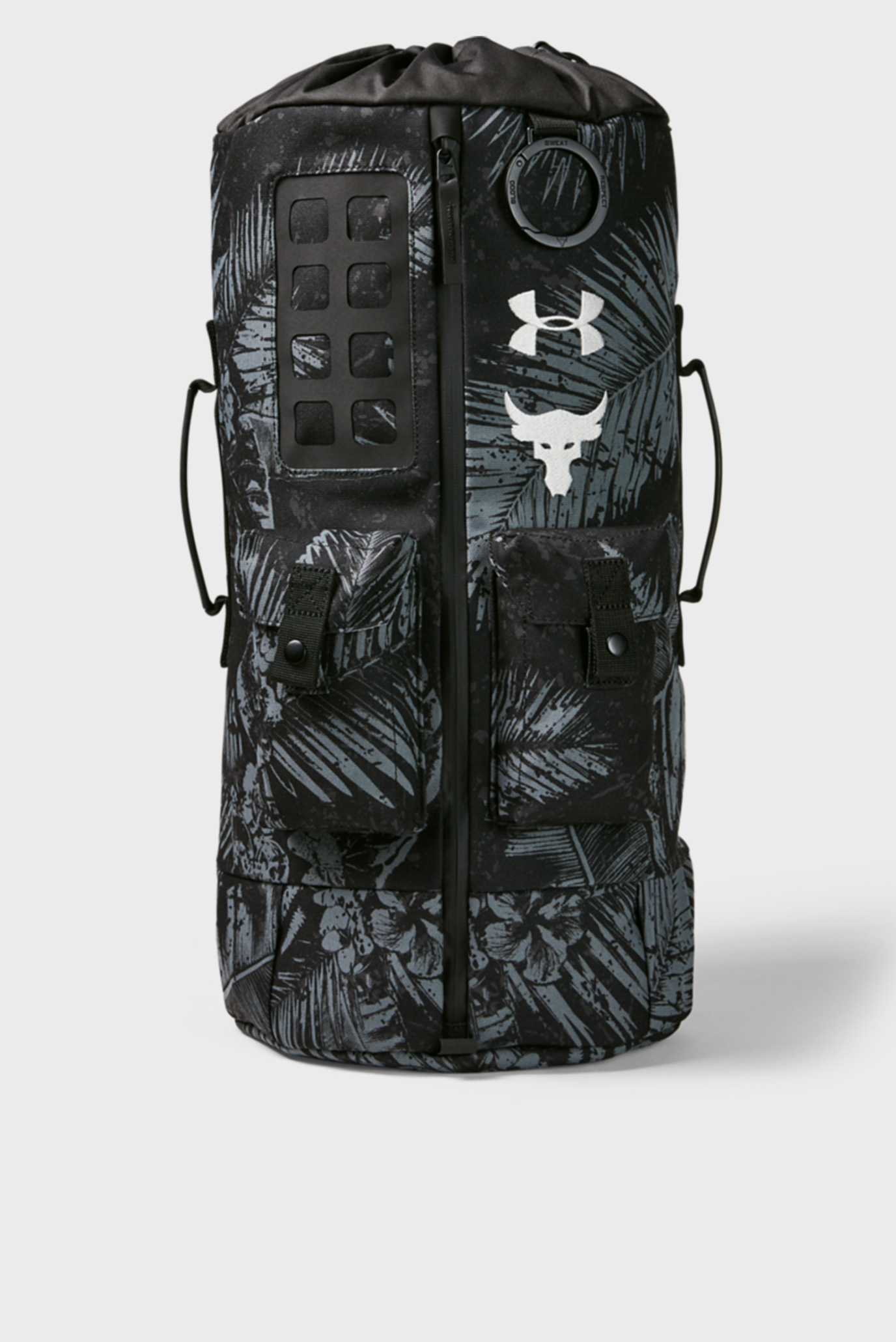 UA Project Rock 60 Gym Bag BLK Under Armour 1345663 002 MD Fashion