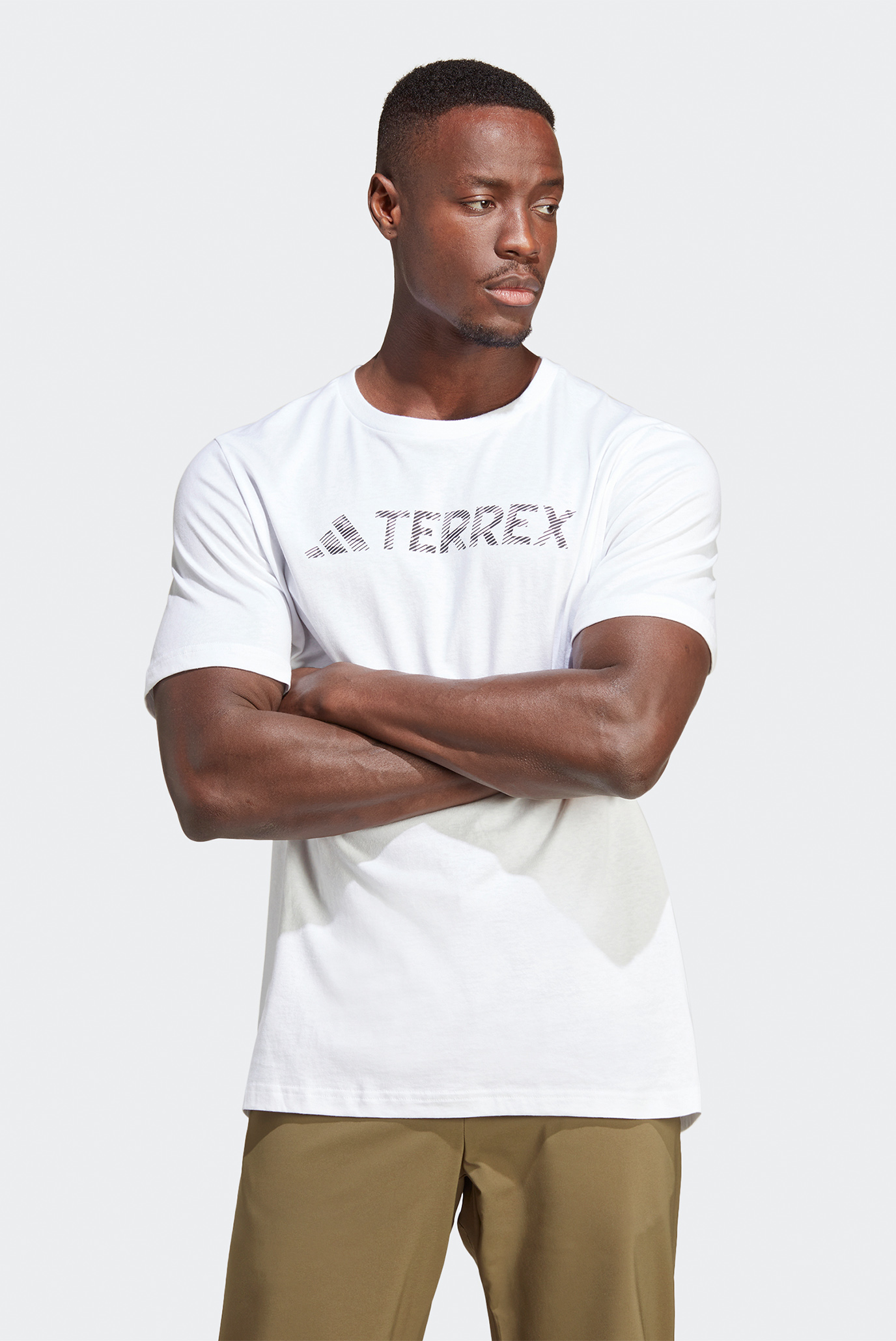 Мужская белая футболка Terrex Classic Logo 1
