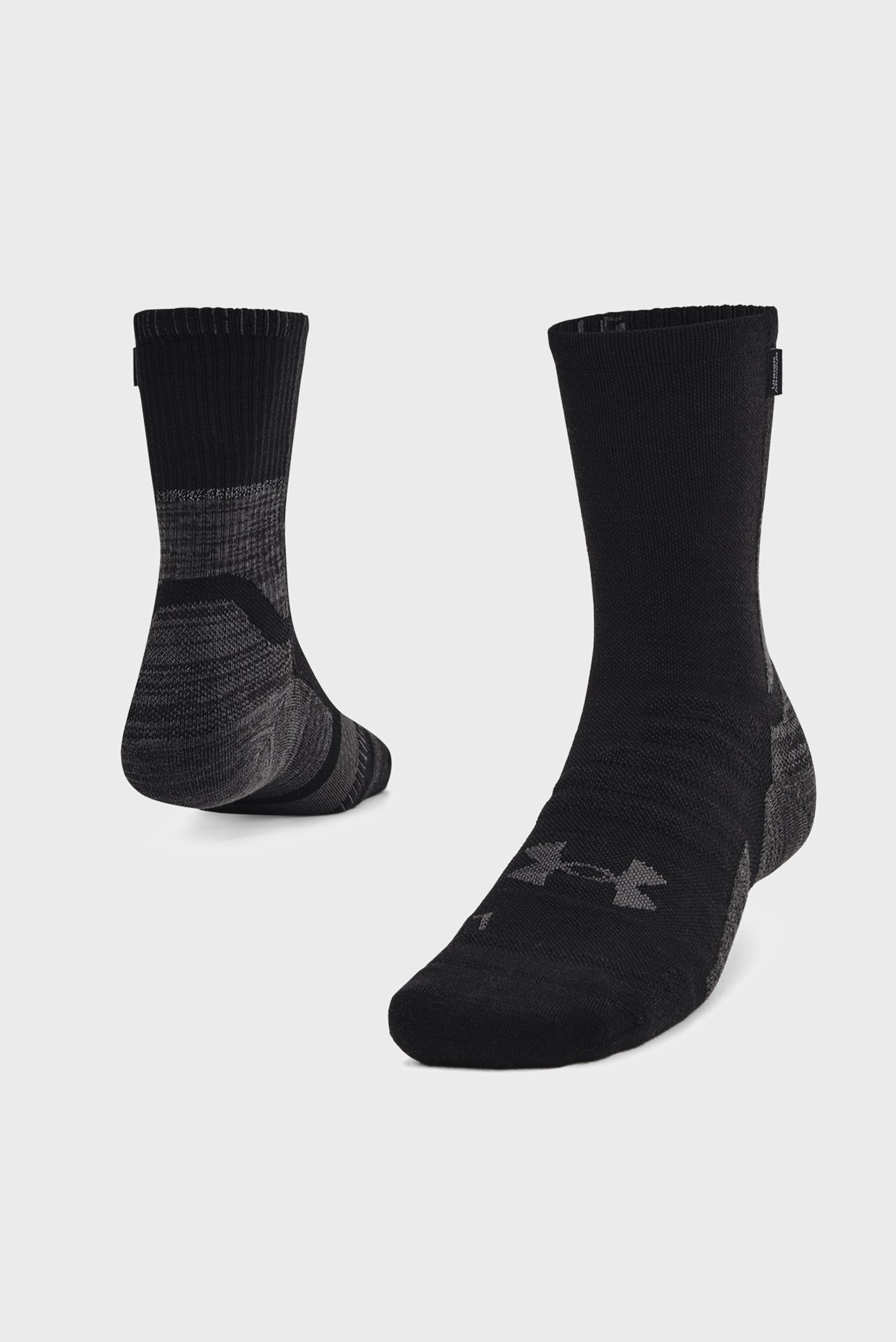Чорні шкарпетки UA ArmourDry Run Wool 1