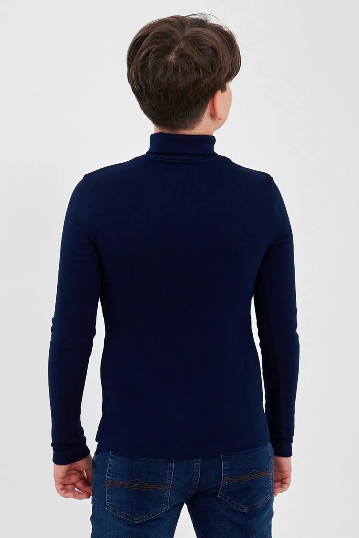 Дитячий темно-синій гольф 2