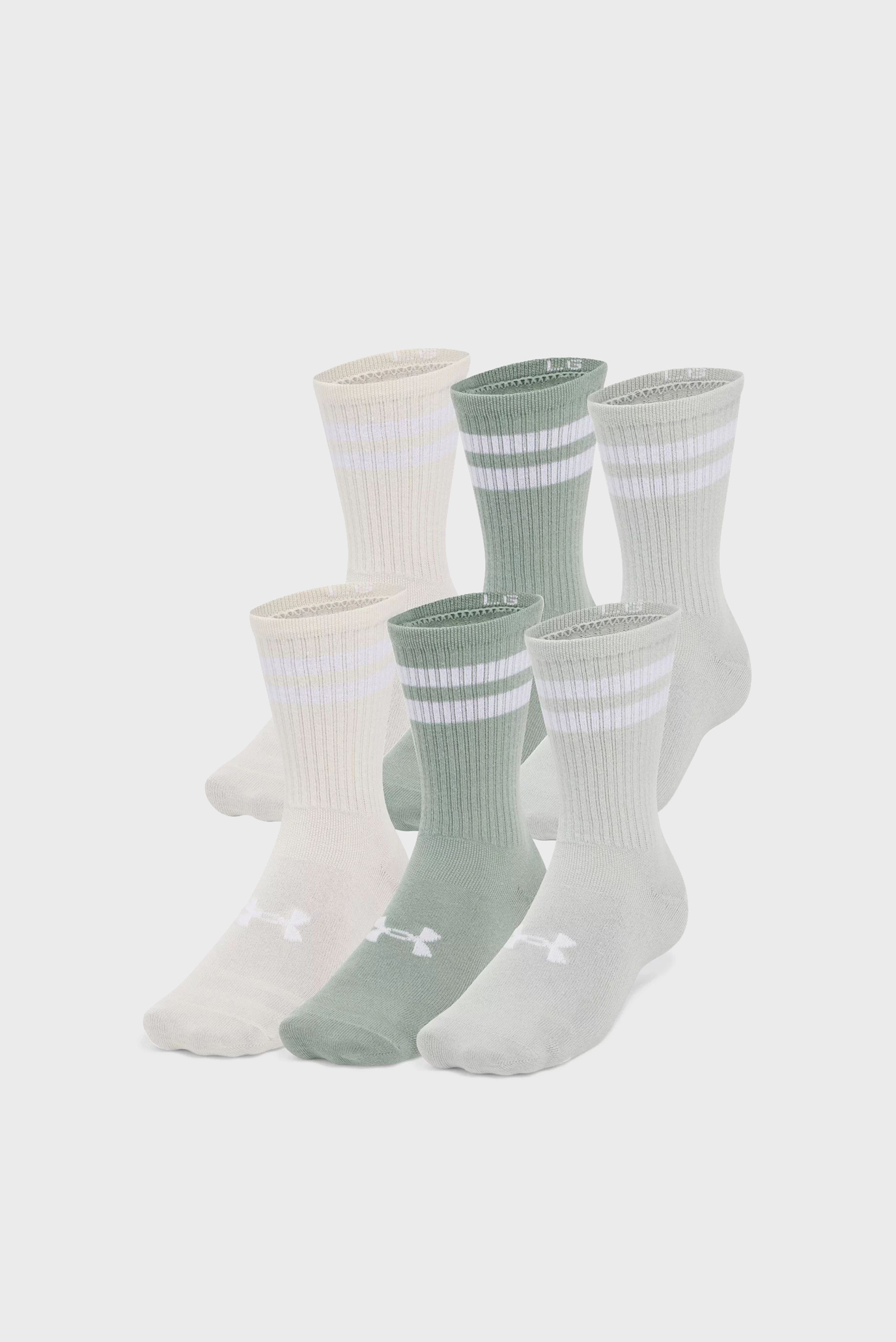 Носки (6 пар) UA Essential 6pk Crew Разноцветный 42-47.5 Under Armour 1387058-377 Носки (6 пар) UA Essential 6pk Crew Разноцветный 42-47.5 Under Armour 1387058-377