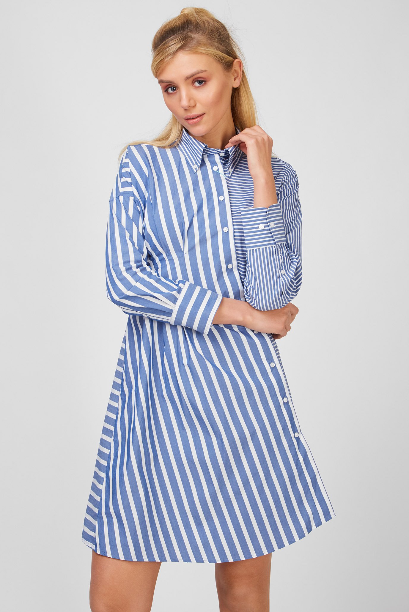 Женское платье в полоску TP STRIPED KNOT SHIRT 1