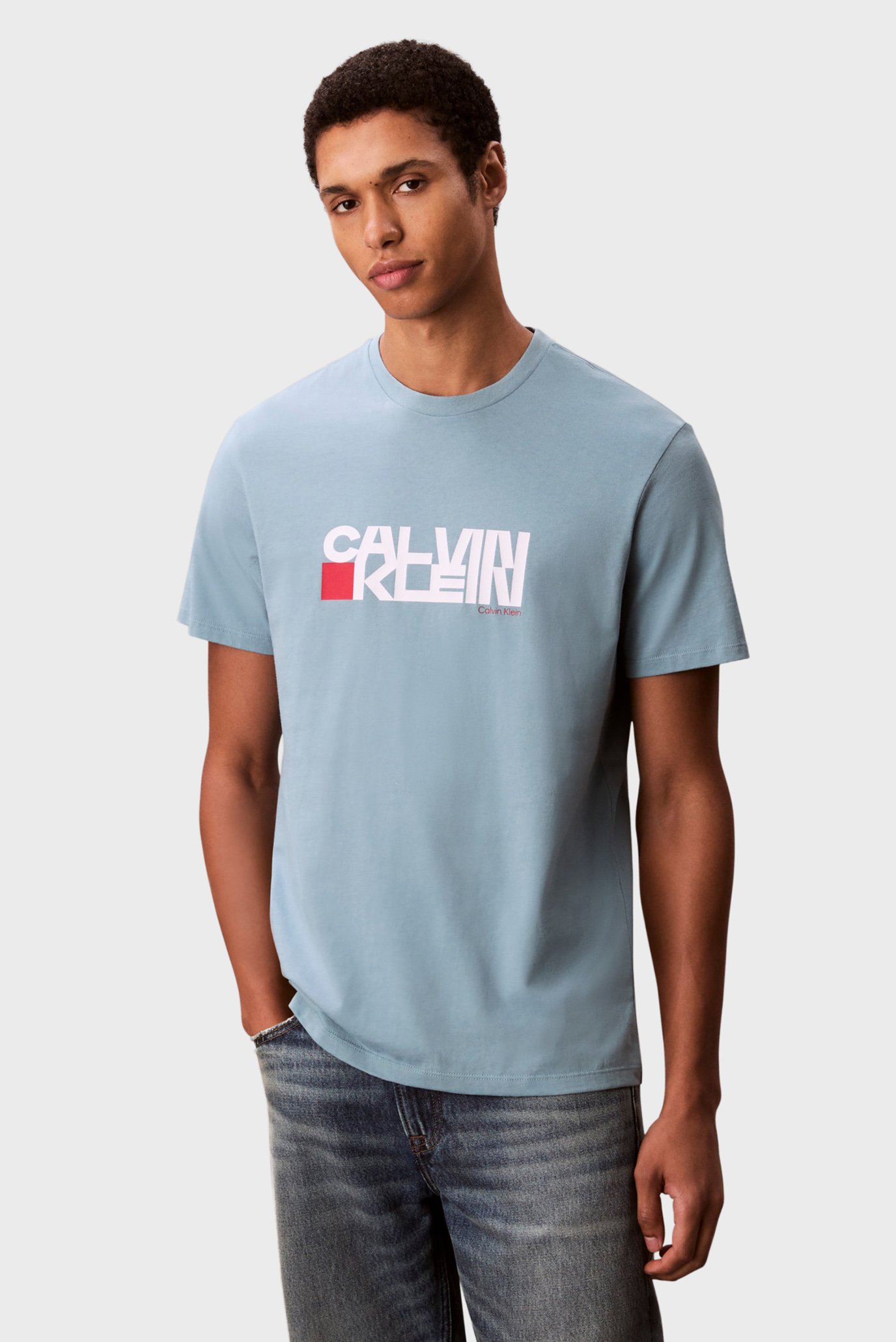 Мужская голубая футболка SS 30s EU Голубой XXL Calvin Klein Jeans LV04RD814G Мужская голубая футболка SS 30s EU Голубой XXL Calvin Klein Jeans LV04RD814G