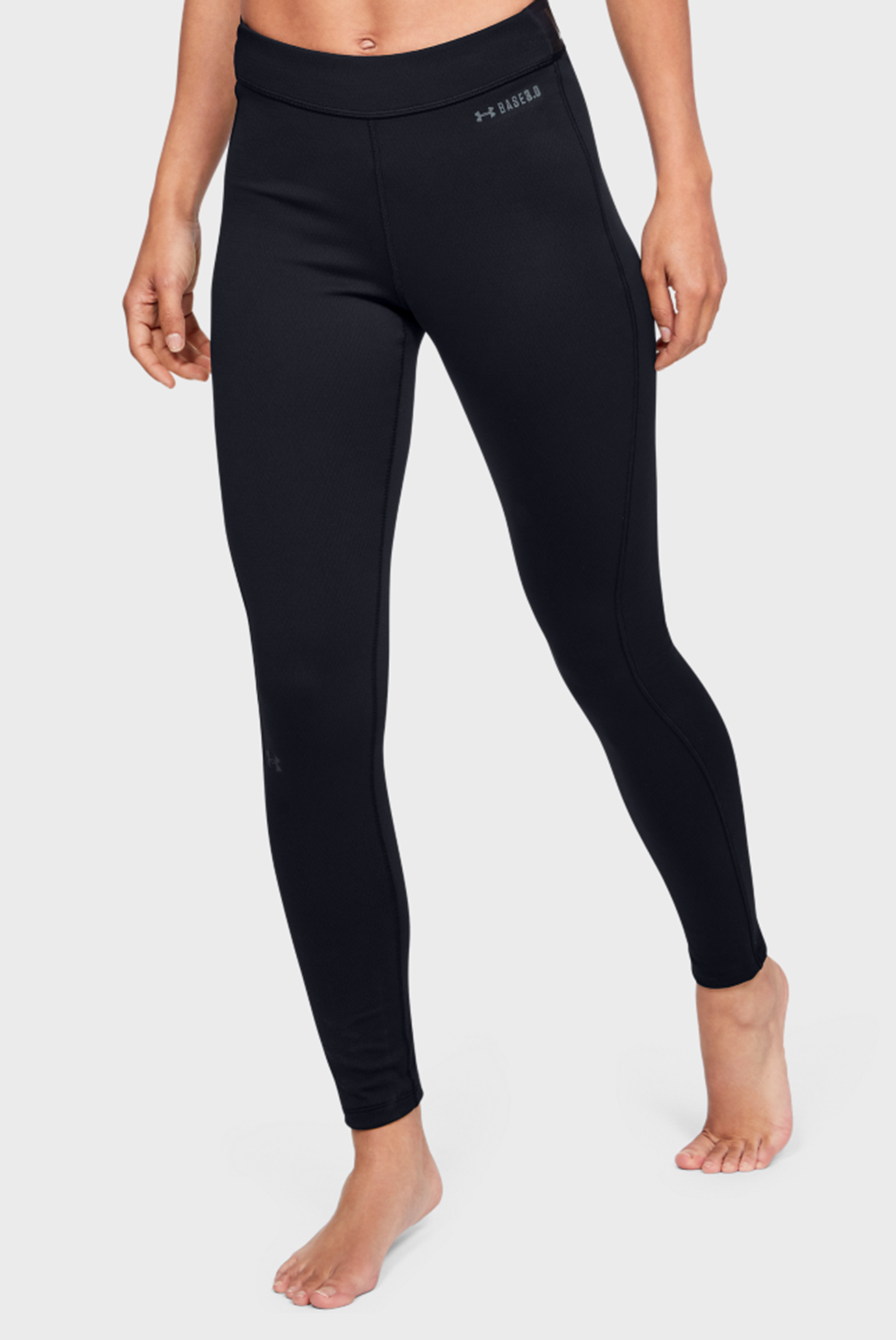 Женские черные термобрюки UA Base Legging 3.0 1