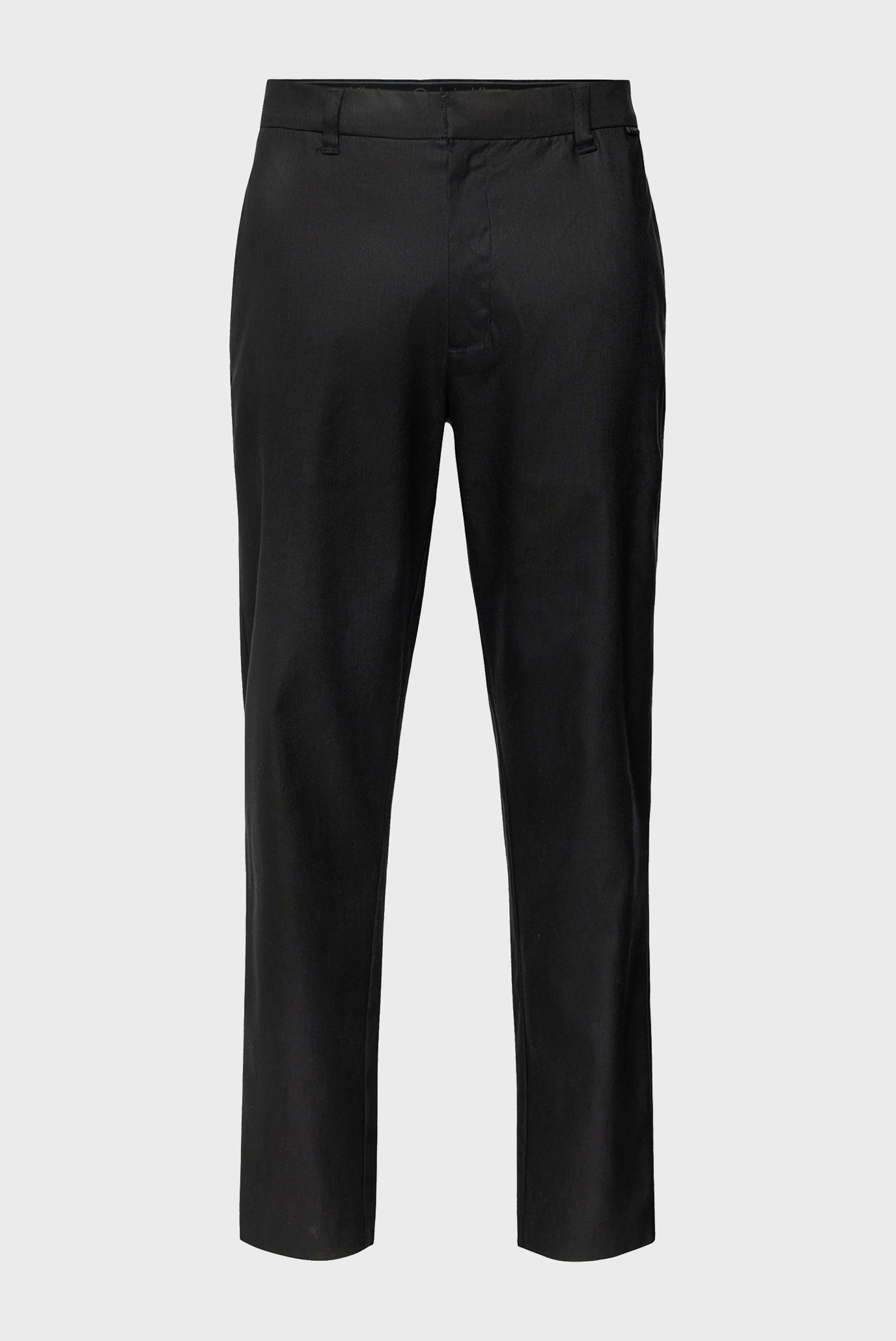 Мужские черные брюки COTTON-LINEN CROPPED TAPERED 1