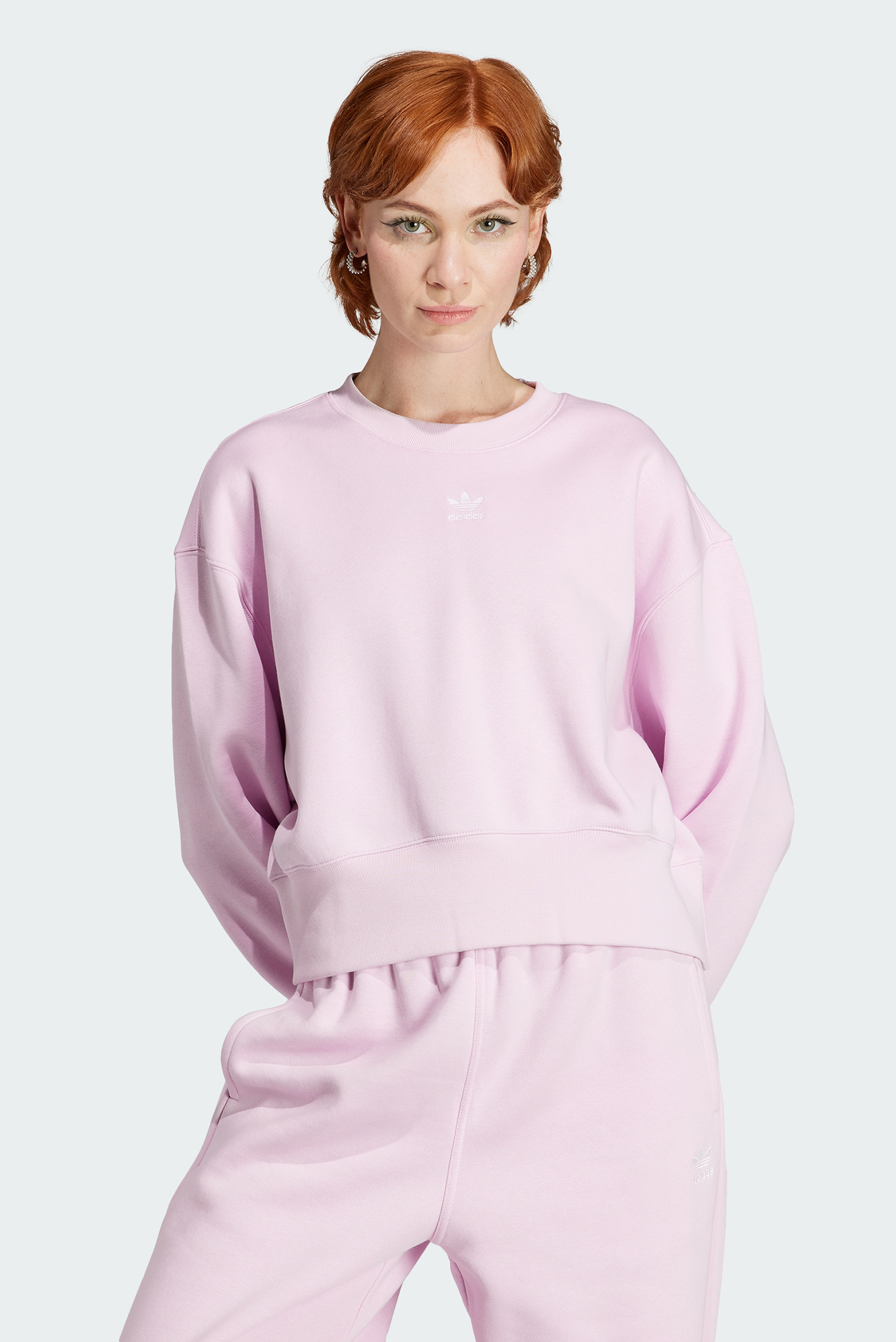 Женский розовый свитшот Adicolor Essentials 1
