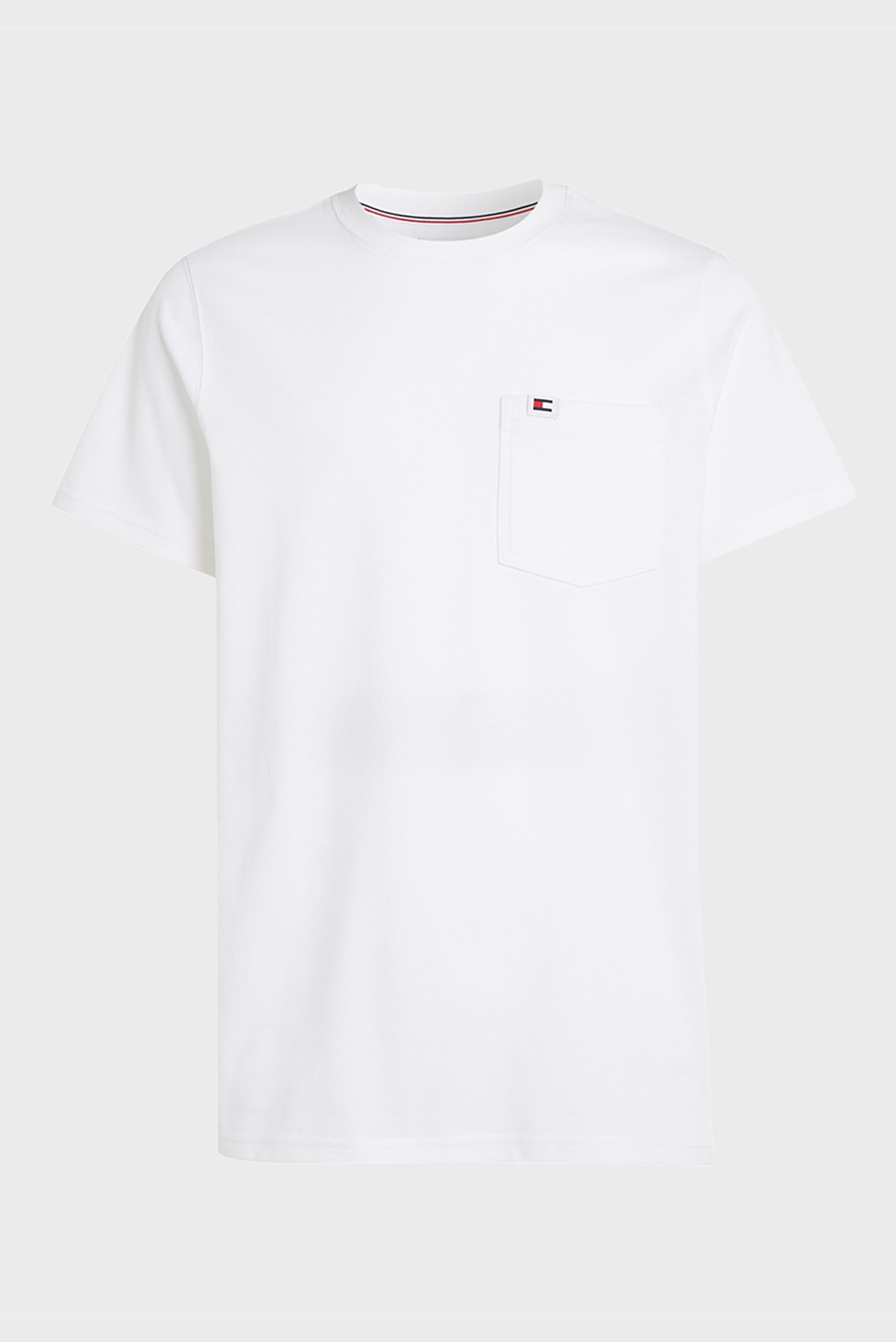 Мужская белая футболка TJM SLIM PIQUE TEE 1