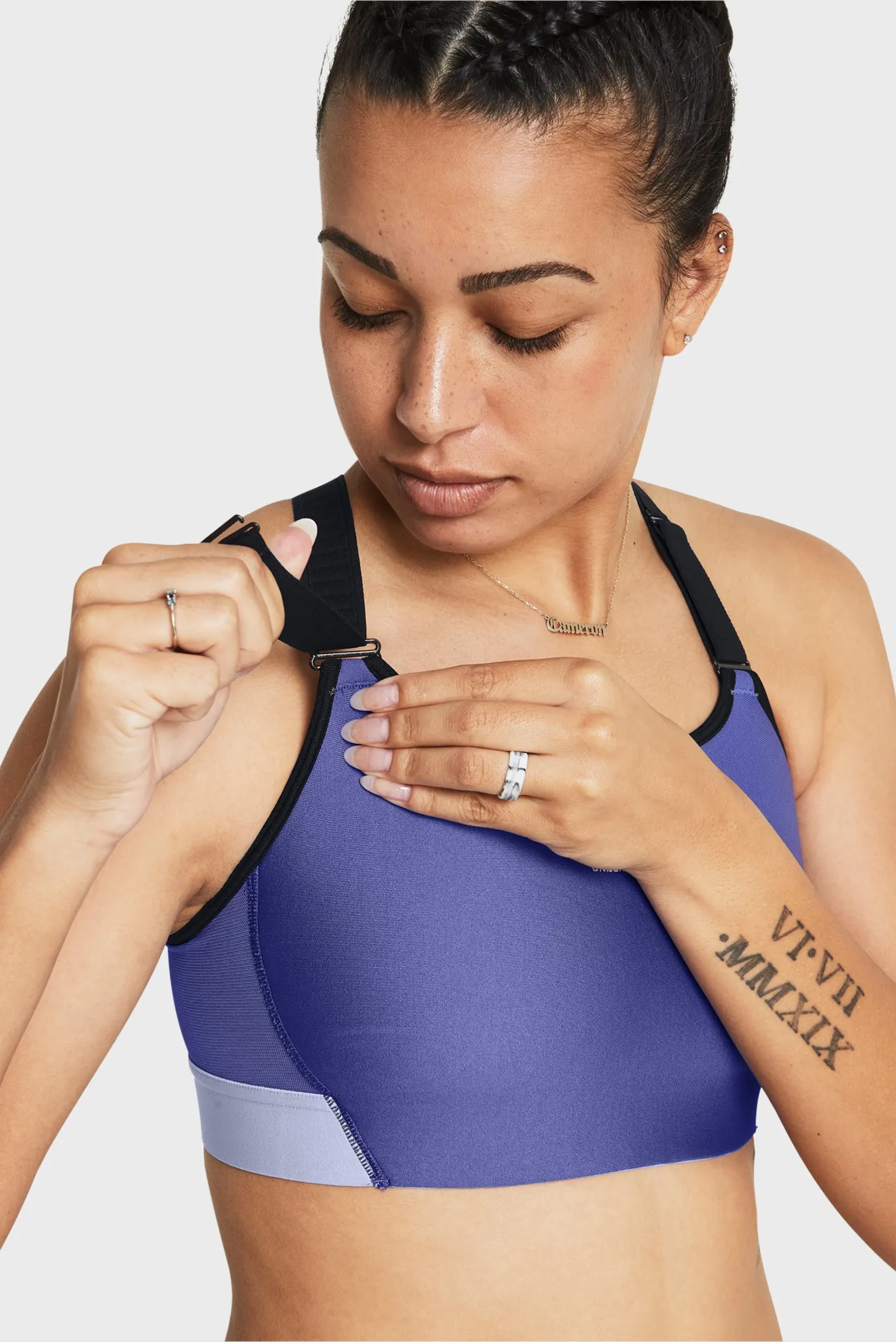 Жіночий фіолетовий топ UA HG Armour High 3