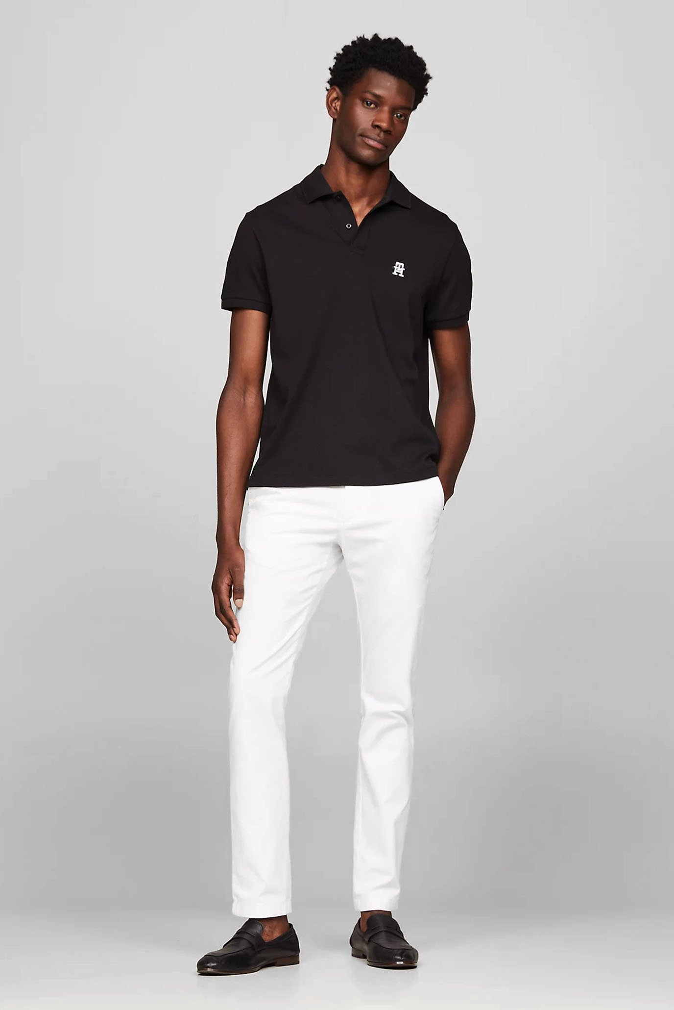 Мужское черное поло IMD INTERLOCK REG Tommy Hilfiger MW0MW34783 — MD ...