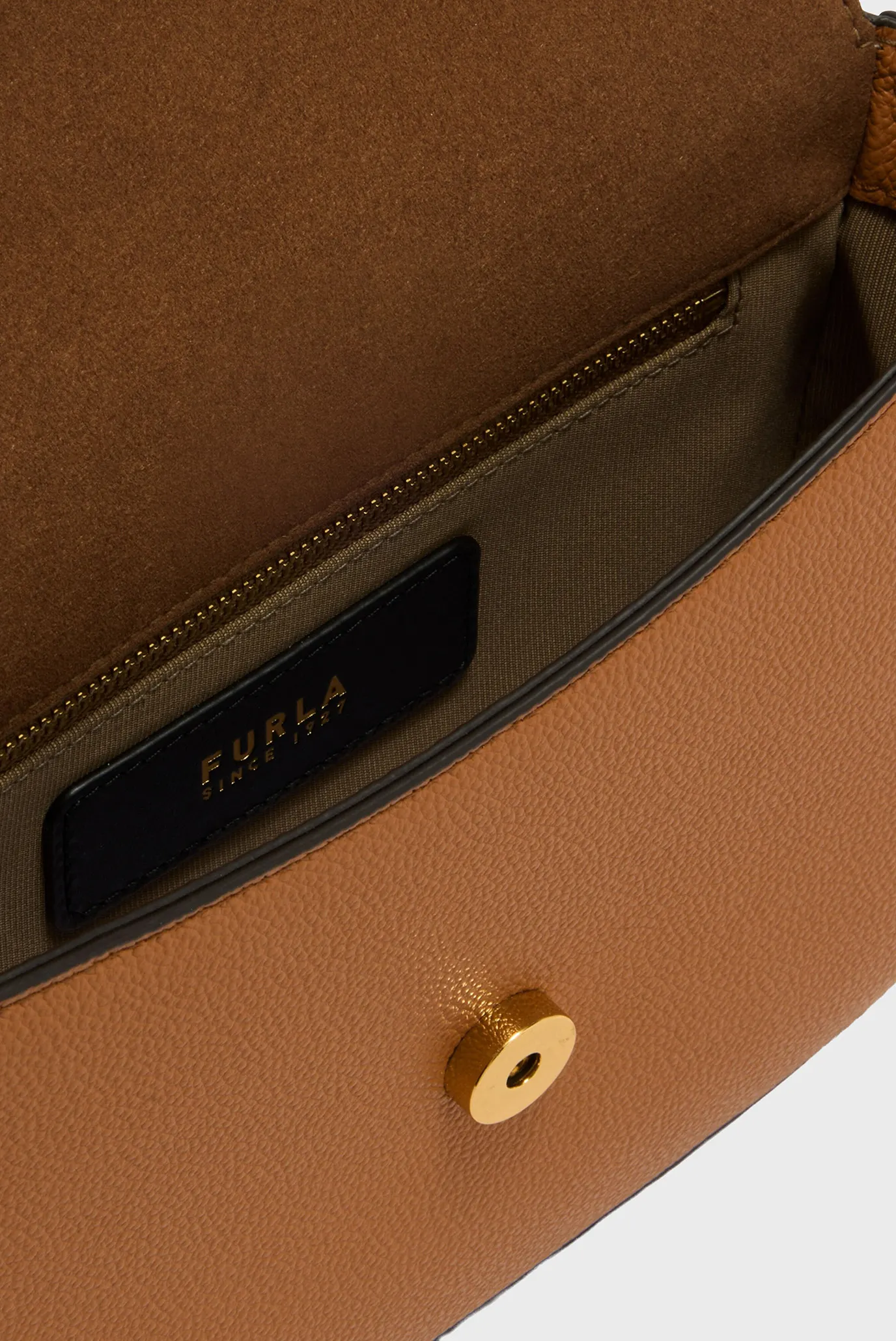 Женская рыжая кожаная сумка 4