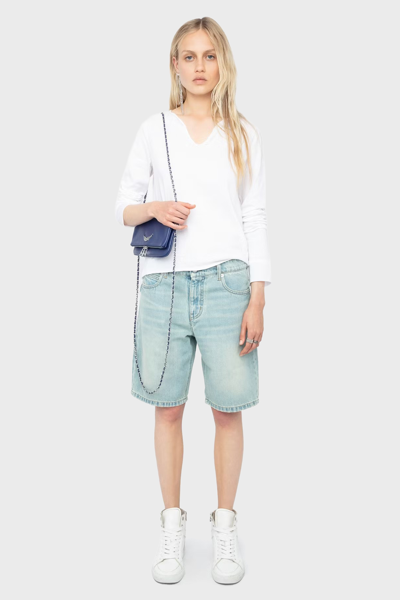 Женский белый лонгслив Henley Белый L ZADIG&VOLTAIRE JWTN02640_WHITE Женский белый лонгслив Henley Белый L ZADIG&VOLTAIRE JWTN02640_WHITE
