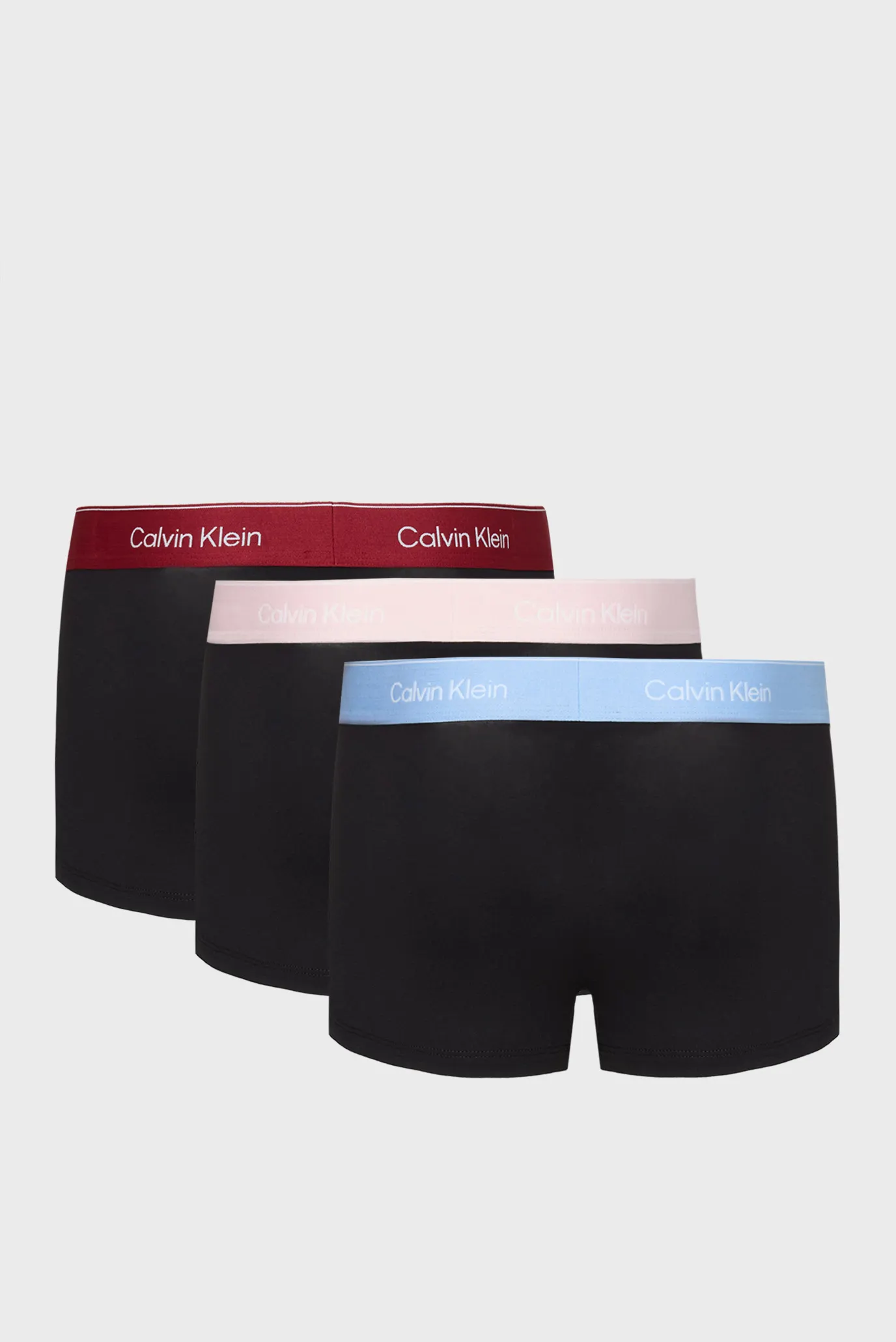 Мужские черные боксеры (3 шт) LOW RISE TRUNK 8