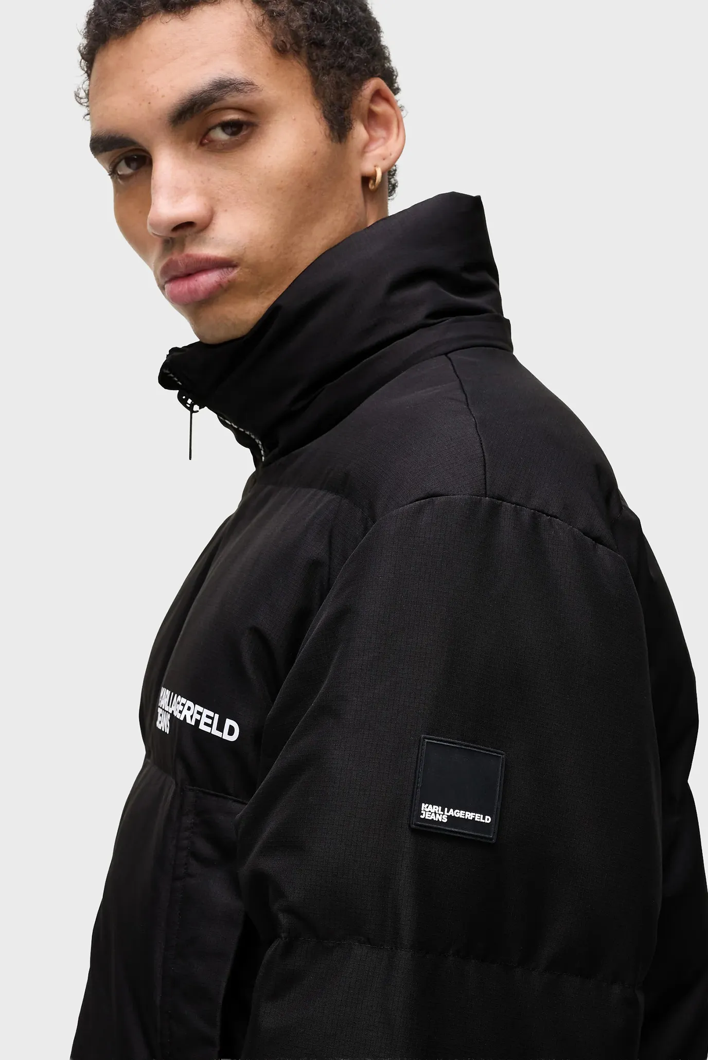 Чоловіча чорна куртка puffer 5