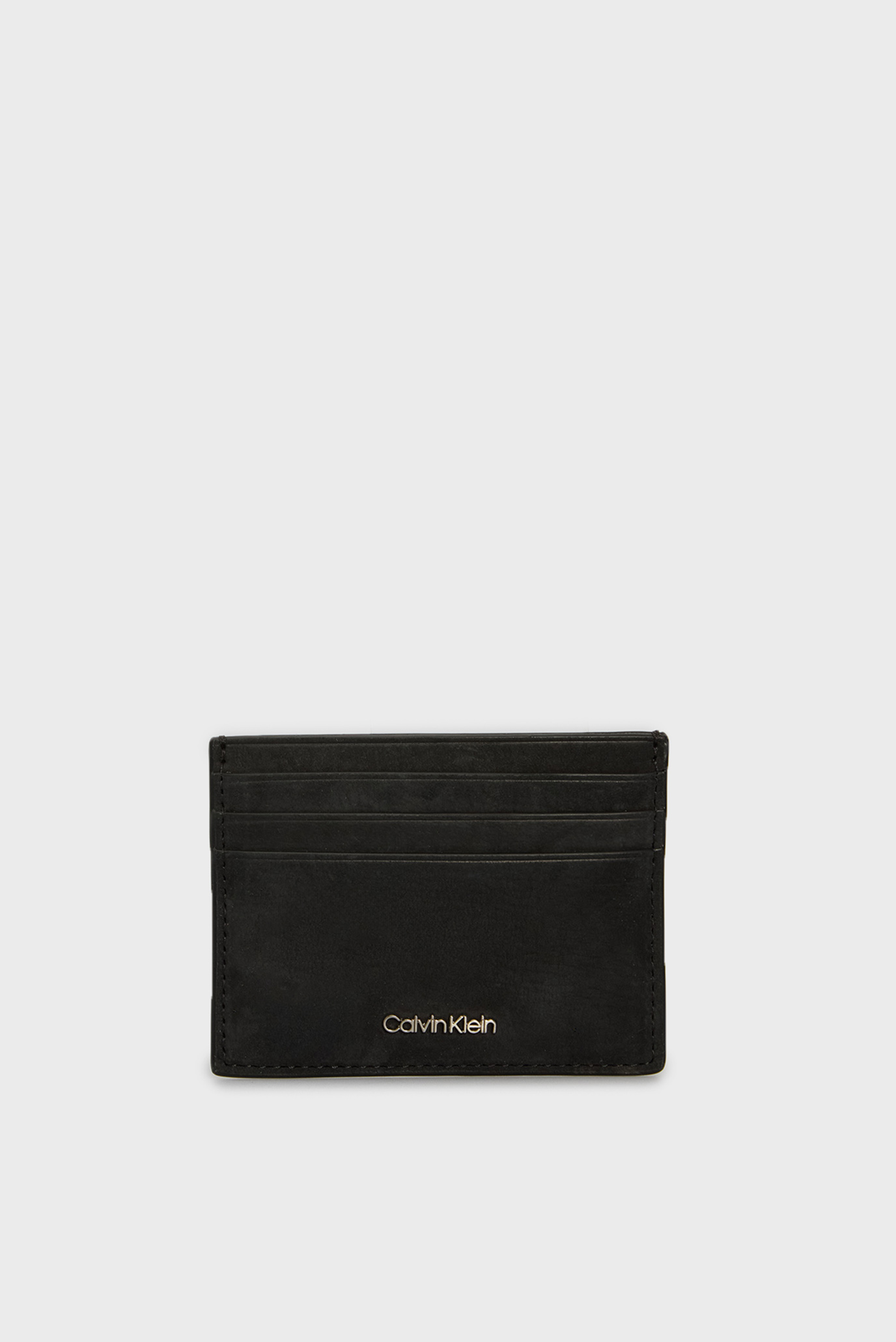 Чоловічий чорний шкіряний кардхолдер CK REFINED CARDHOLDER 1