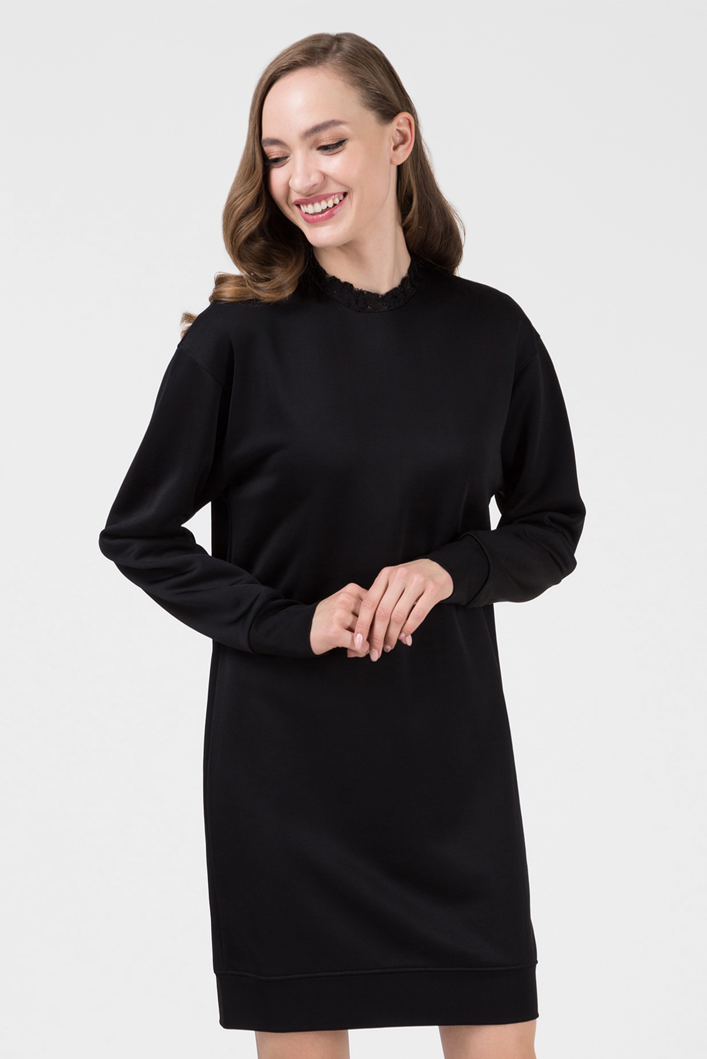 Женское черное платье Черный XS Calvin Klein K20K200569 Женское черное платье Черный XS Calvin Klein K20K200569