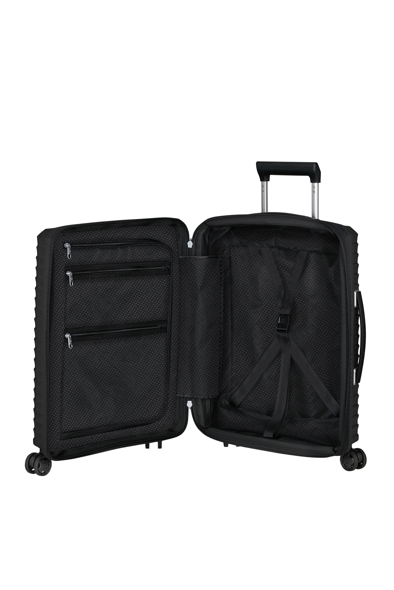 Черный чемодан UPSCAPE BLACK Samsonite KJ1*09001 — MD-Fashion