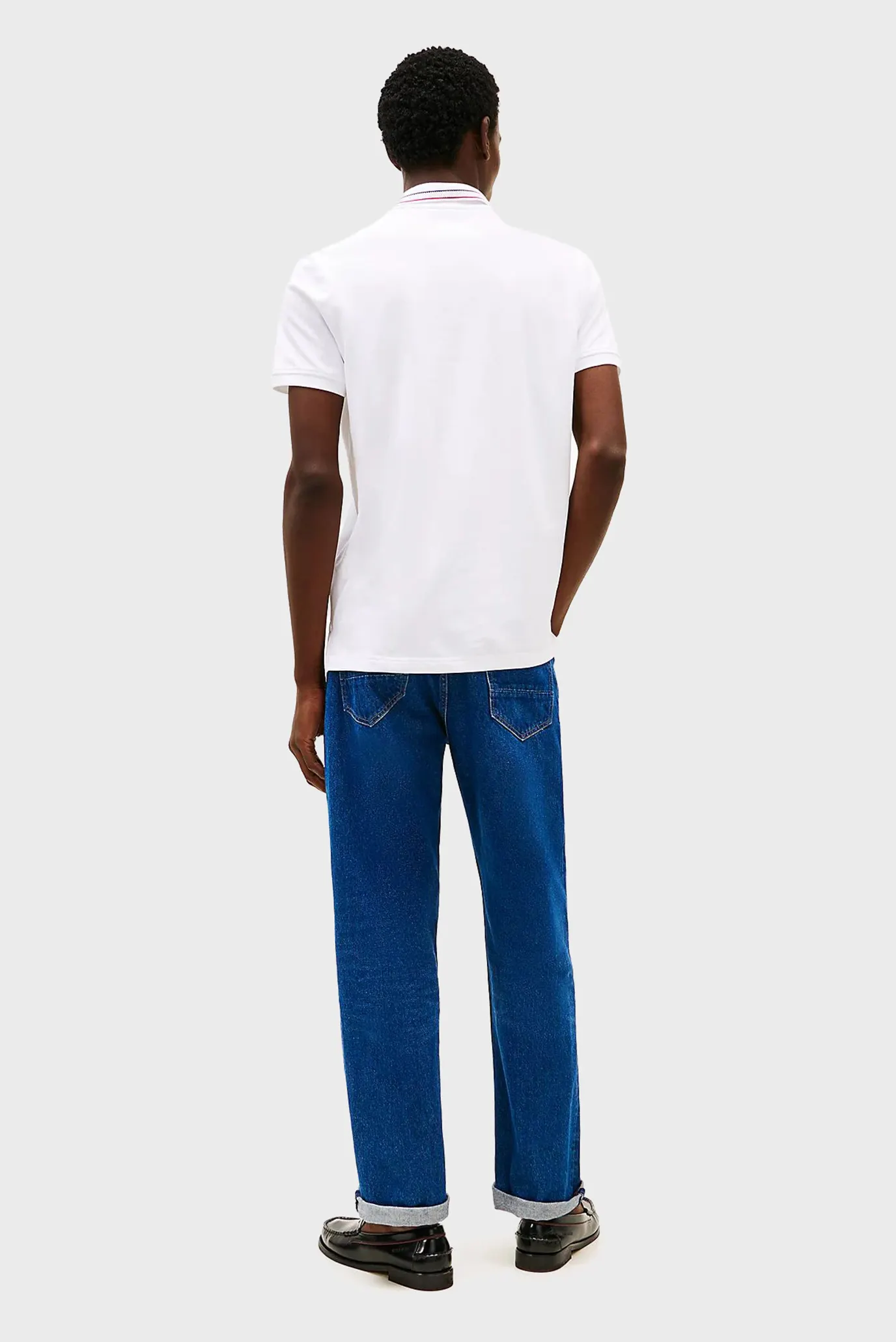 Чоловіче біле поло PLACKET INTEREST REG 3