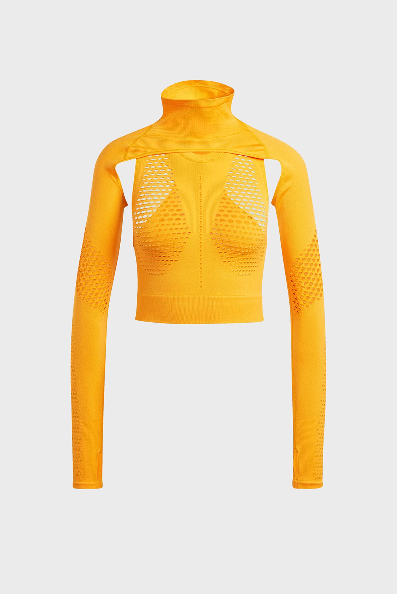 Жіночий жовтий топ adidas by Stella McCartney TrueStrength Knit Yoga 1