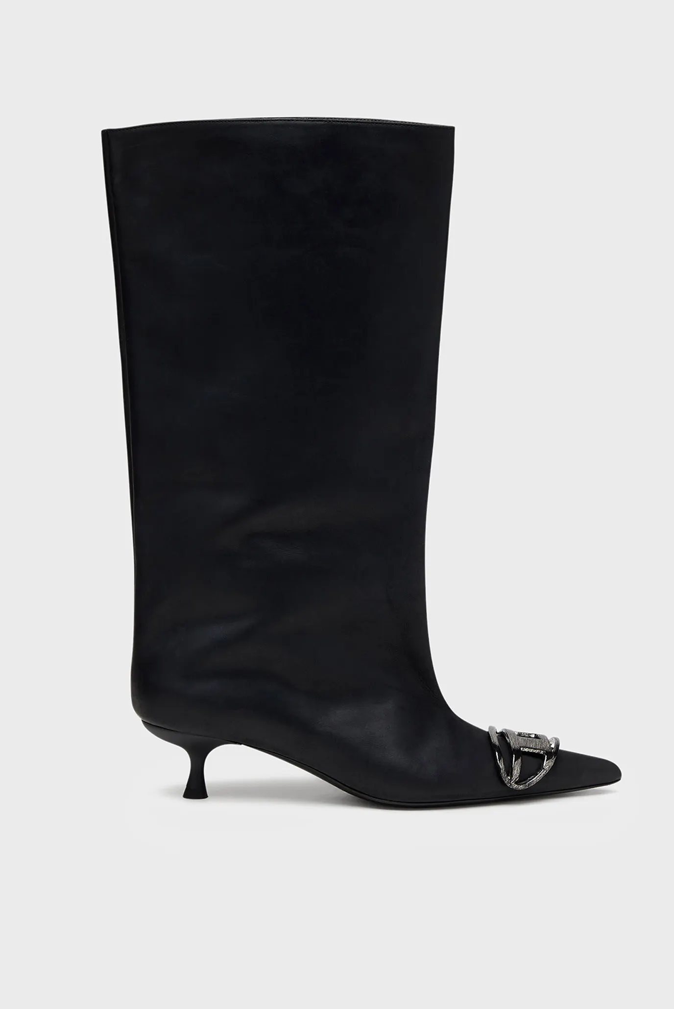 Женские черные кожаные сапоги D-VENUS 40 KB 1