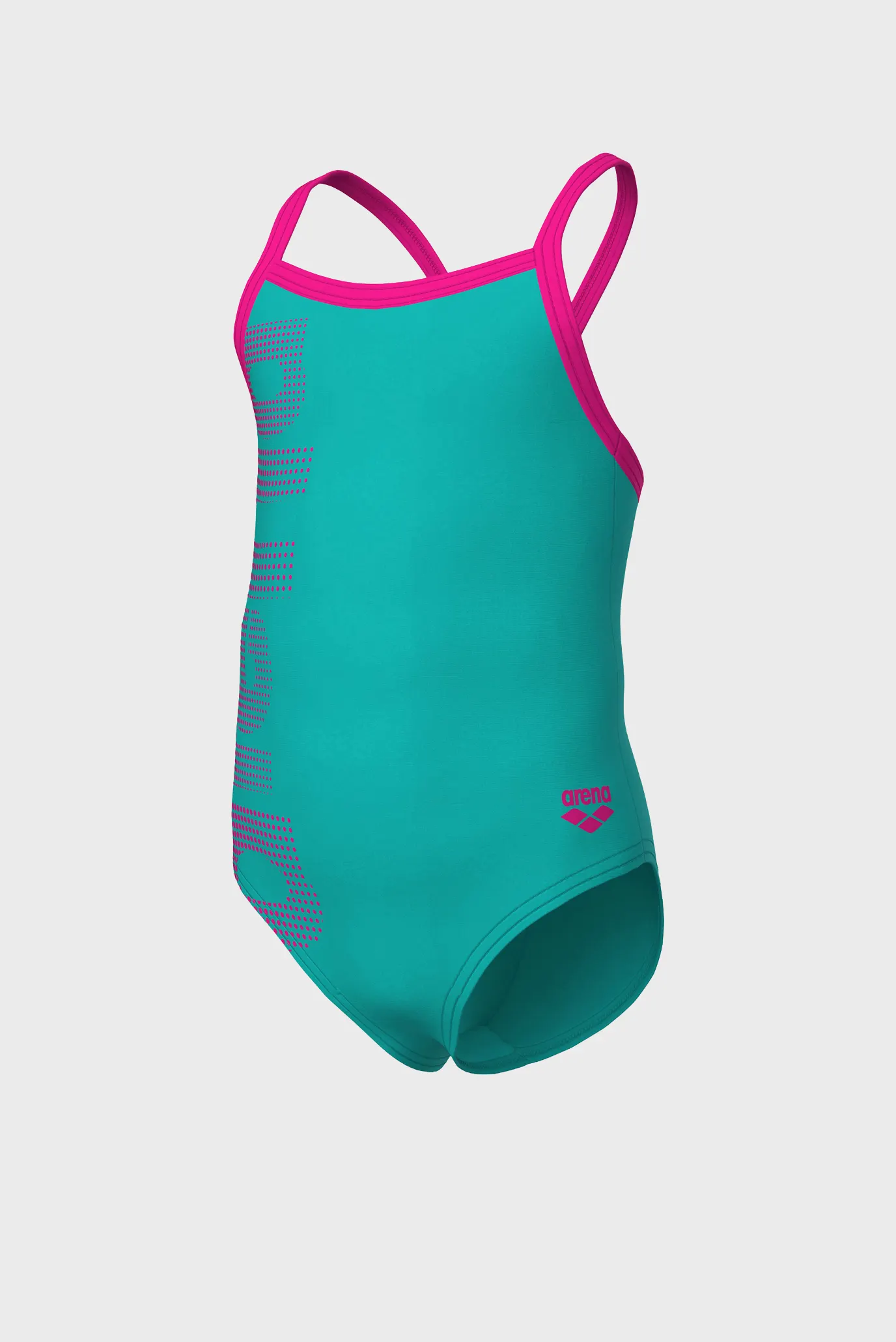 Детский бирюзовый купальник LOGO KIDS GIRL ONE PIECE 4