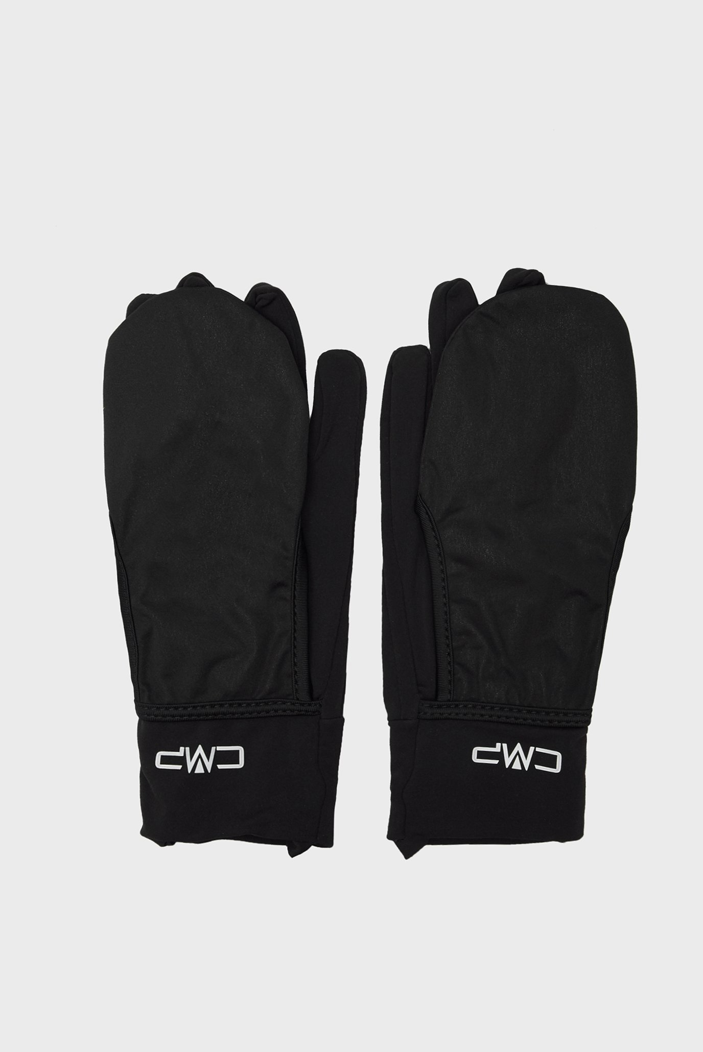 Женские черные перчатки 2в1 1