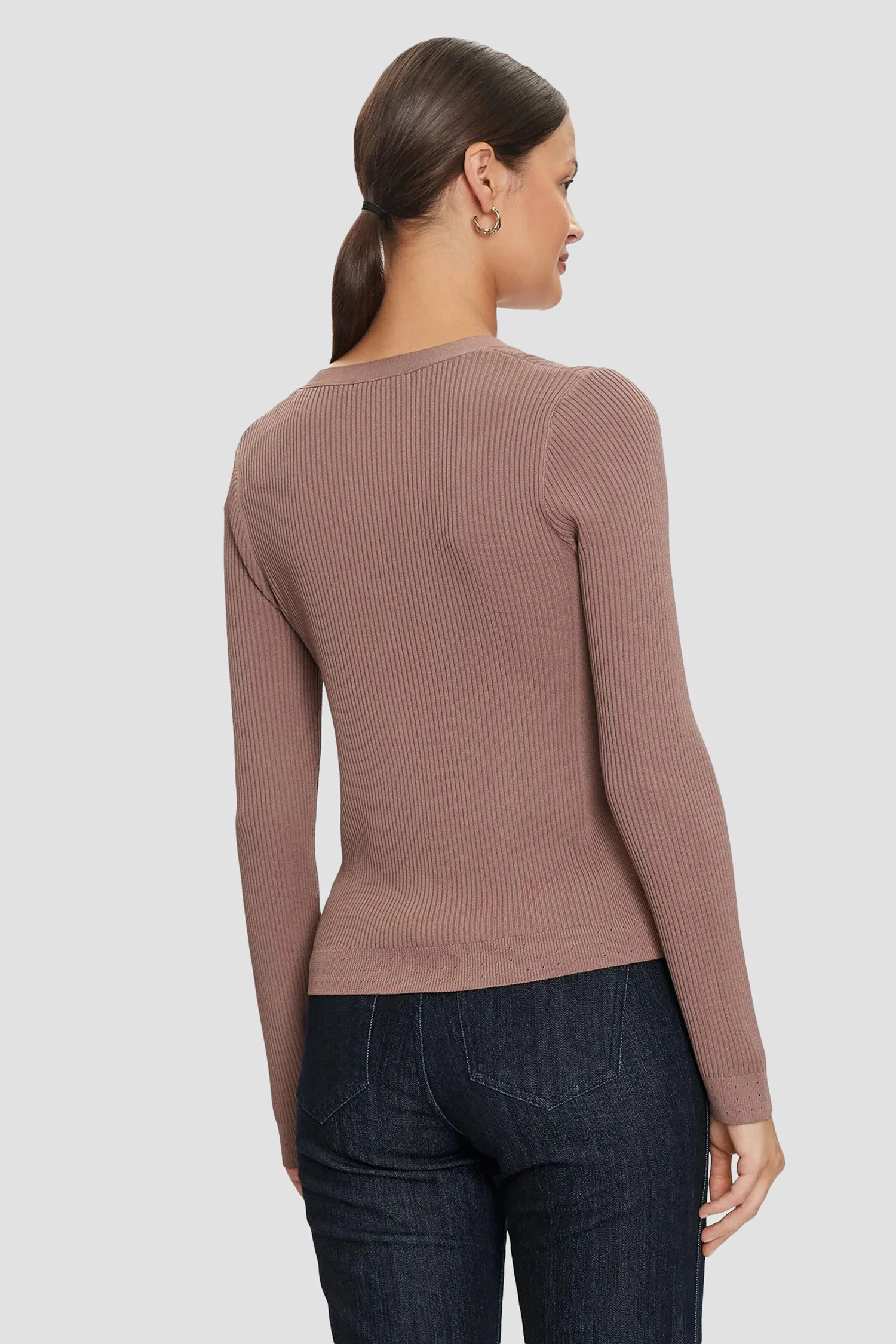 Жіночий коричневий кардиган 3