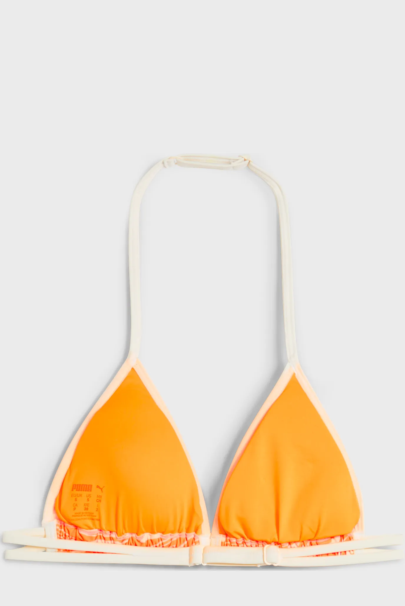 Жіночий помаранчевий ліф від купальника з візерунком Triangle Top Women 2