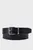 Мужской черный кожаный ремень
