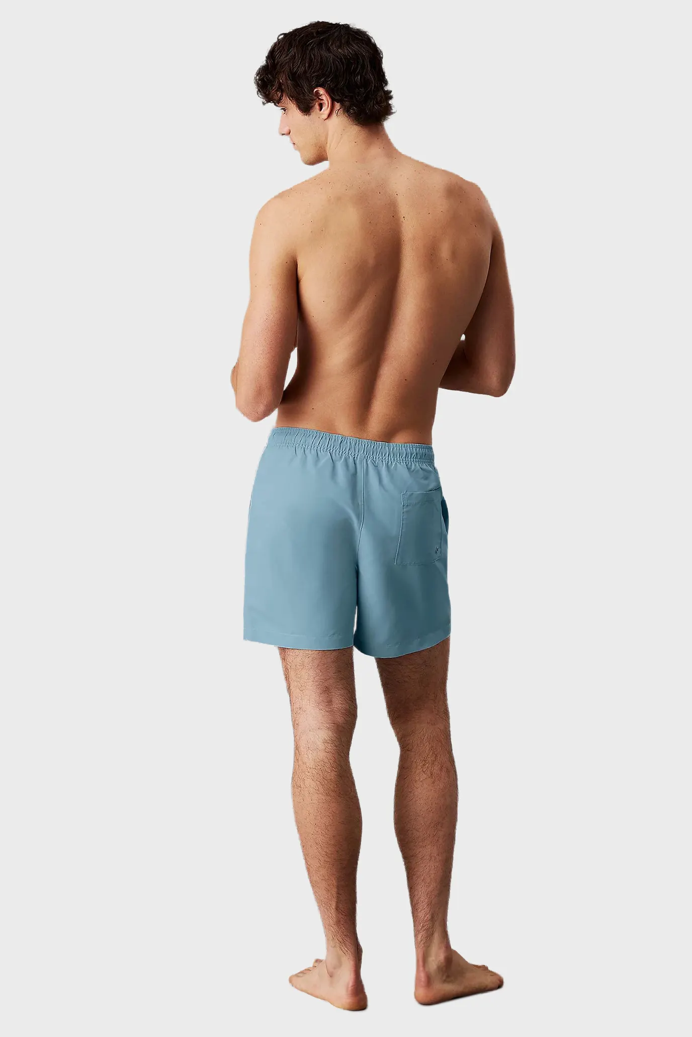 Чоловічі блакитні плавальні шорти MEDIUM DRAWSTRING 3