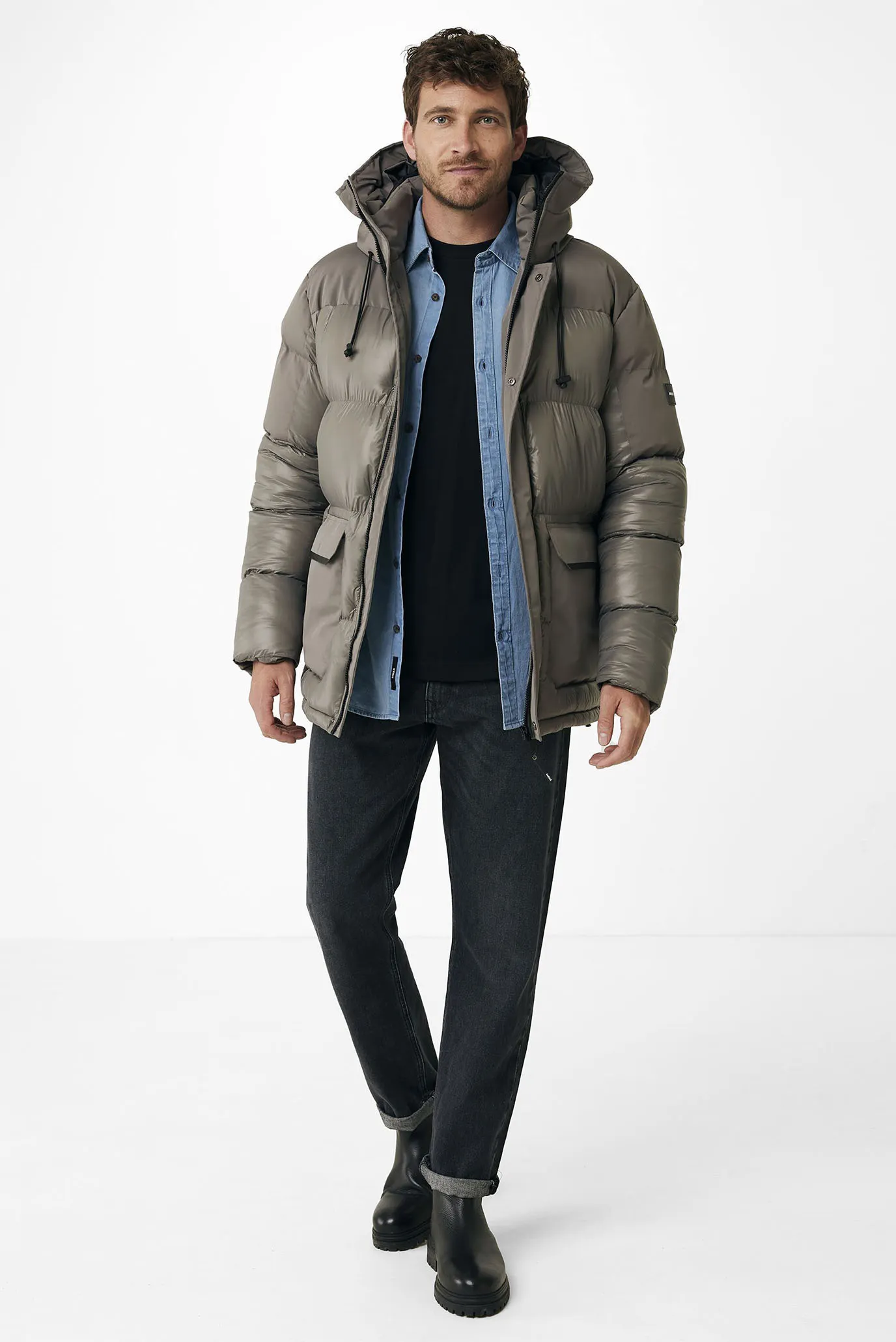 Чоловіча сіра парка 2