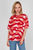 Жіноча червона футболка з візерунком ICON RELAXED GRAPHIC