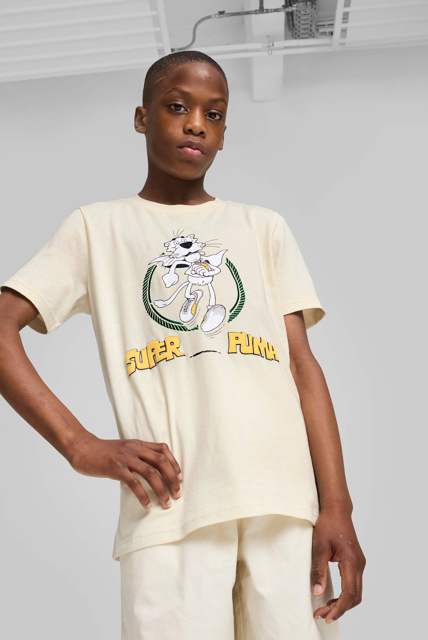 Дитяча біла футболка SUPER PUMA Graphic Tee I Youth 1