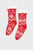 Жіночі червоні шкарпетки з візерунком NINKA