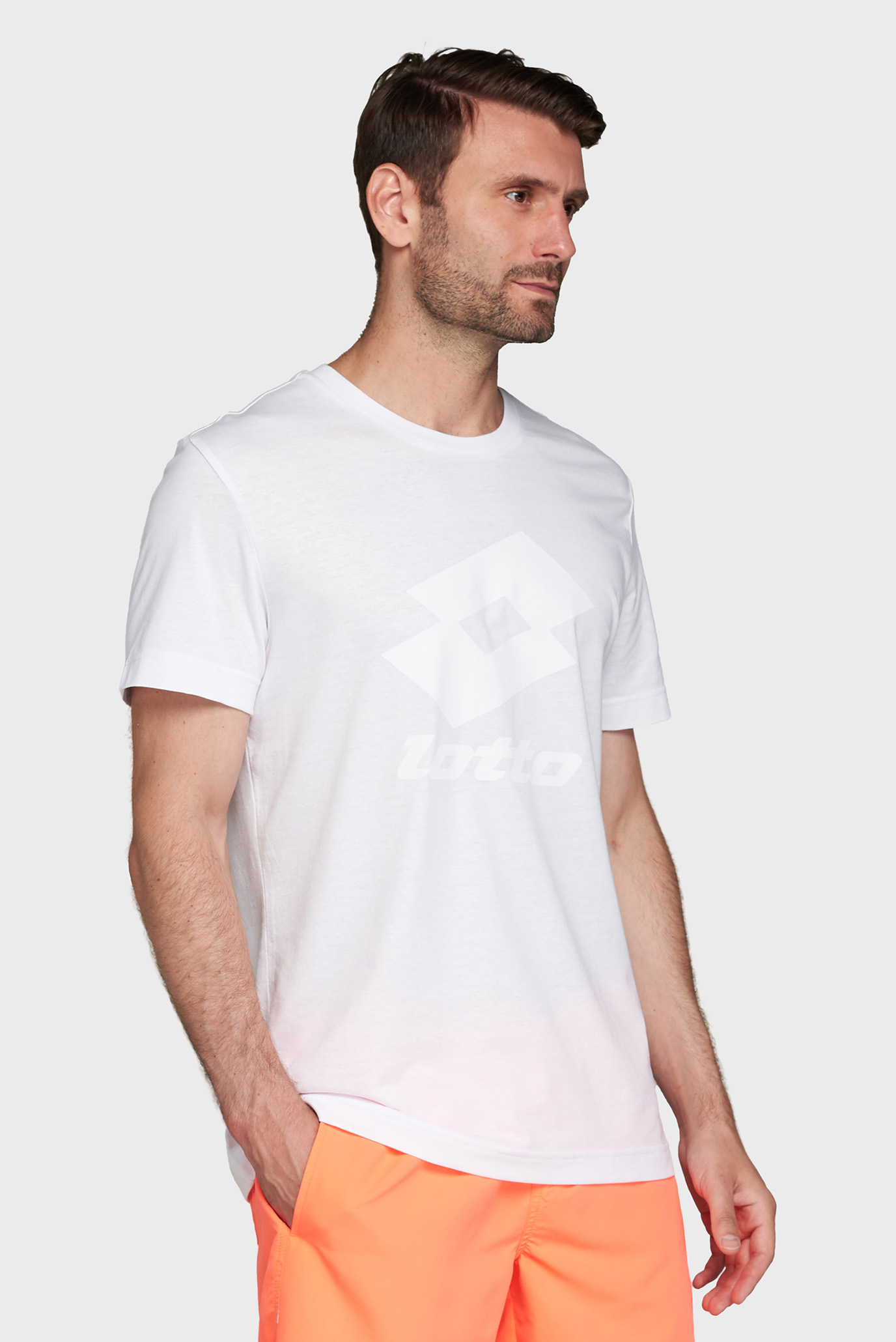 Мужская белая футболка SMART IV TEE 2 1