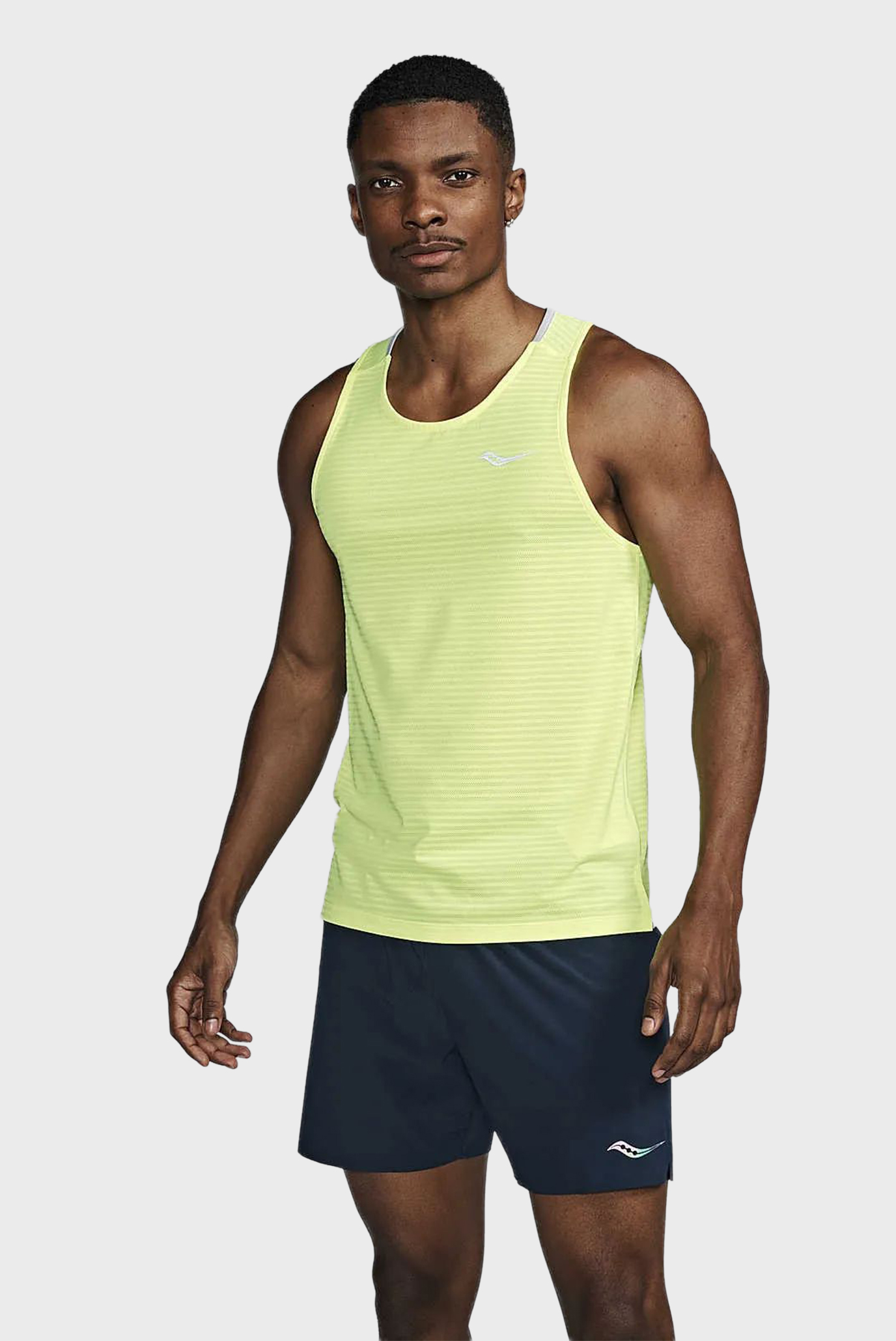 Мужская желтая майка KINVARA Желтый L Saucony SAM800364-CT Мужская желтая майка KINVARA Желтый L Saucony SAM800364-CT
