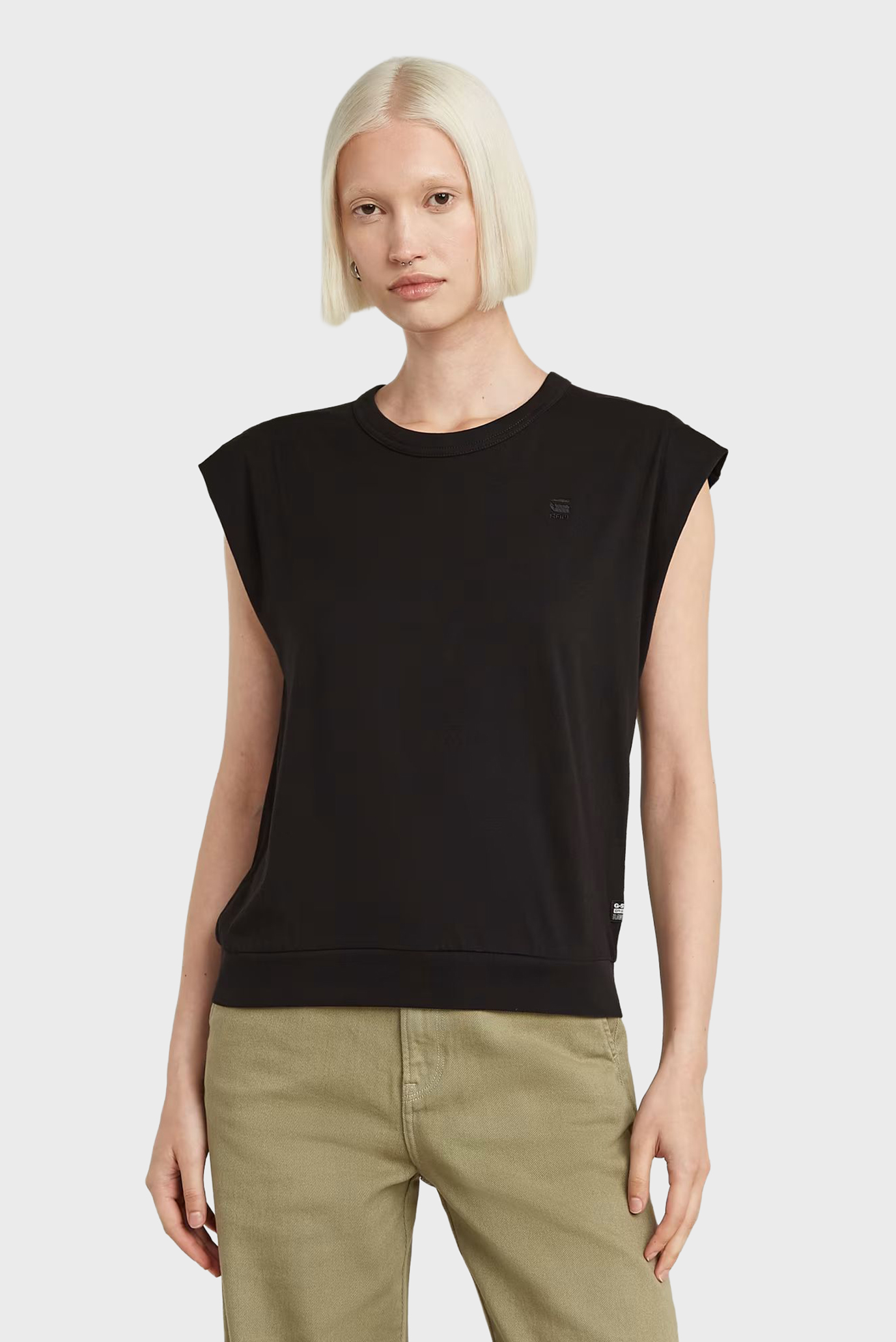Женский черный топ Open back Черный M G-Star RAW D26147,D626 Женский черный топ Open back Черный M G-Star RAW D26147,D626