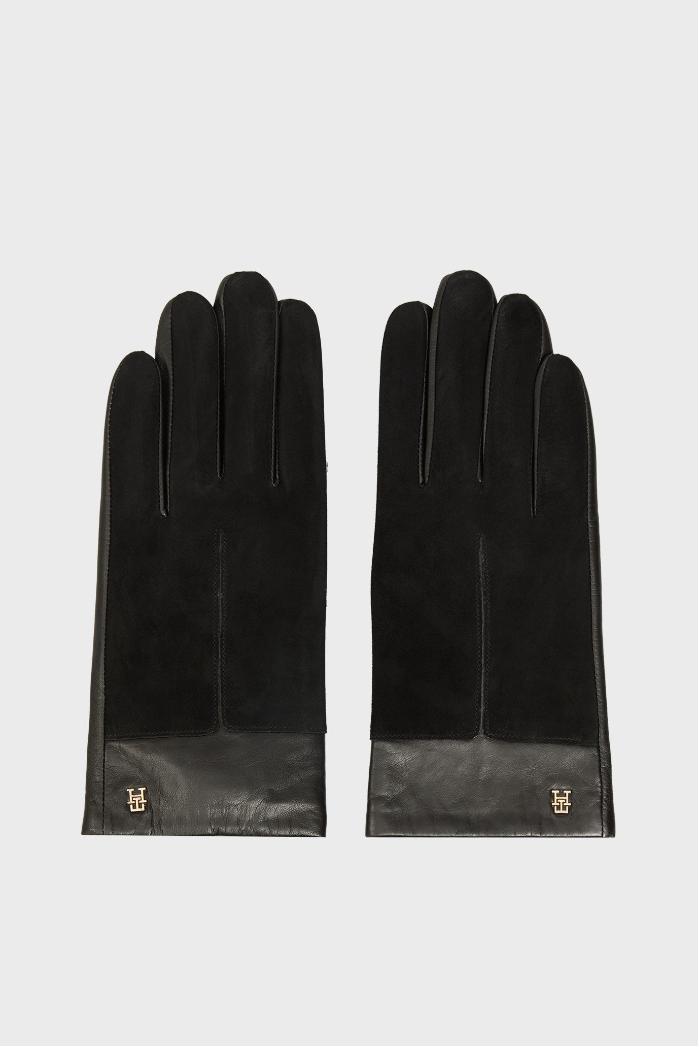 Женские черные кожаные перчатки SUEDE Черный M-L Tommy Hilfiger AW0AW18590 Женские черные кожаные перчатки SUEDE Черный M-L Tommy Hilfiger AW0AW18590