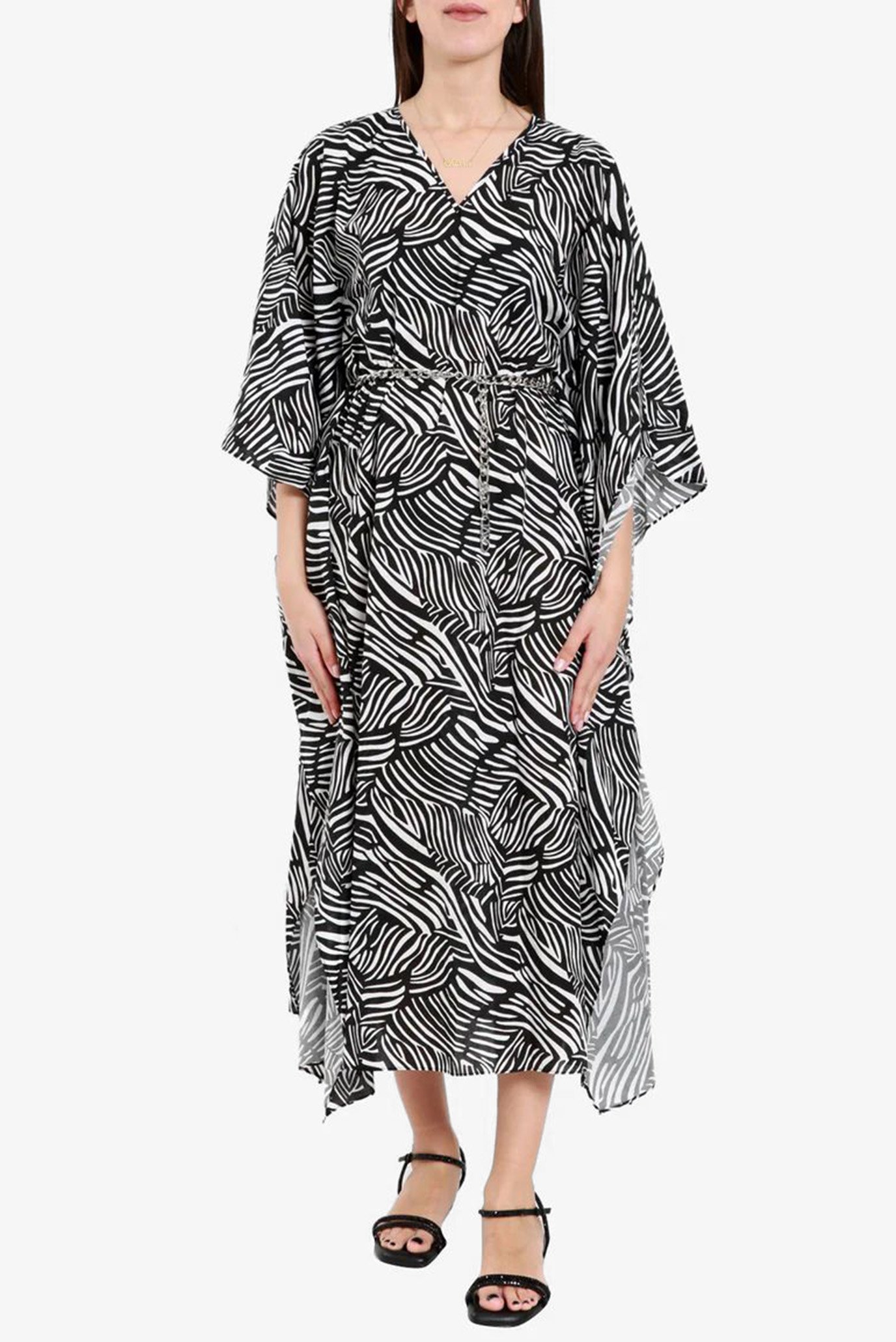 Жіноча сукня з візерунком ZEBRA CAFTAN DRESS 1