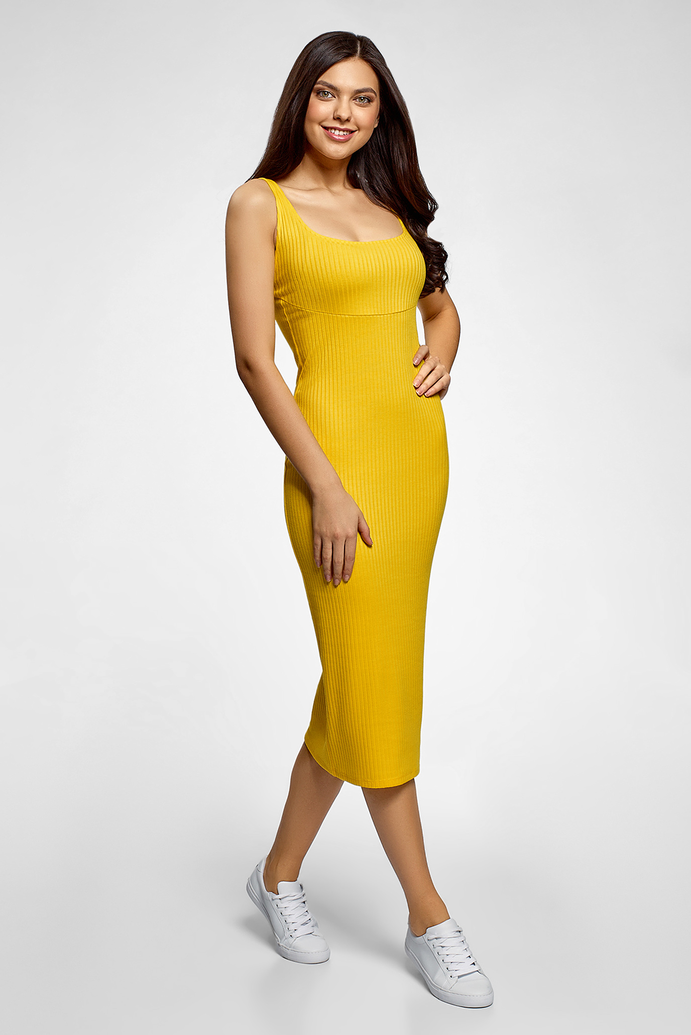 Жіноча жовта сукня 1