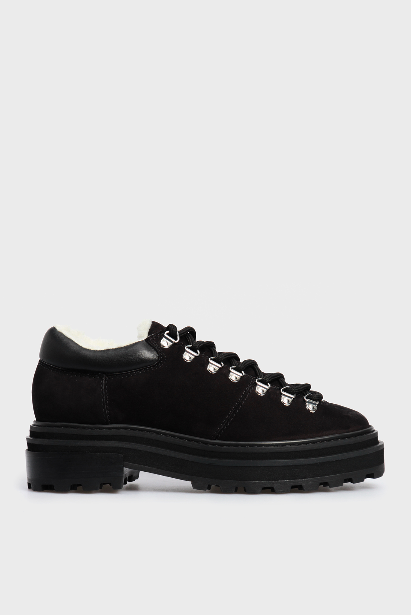 Жіночі чорні замшеві черевики 1