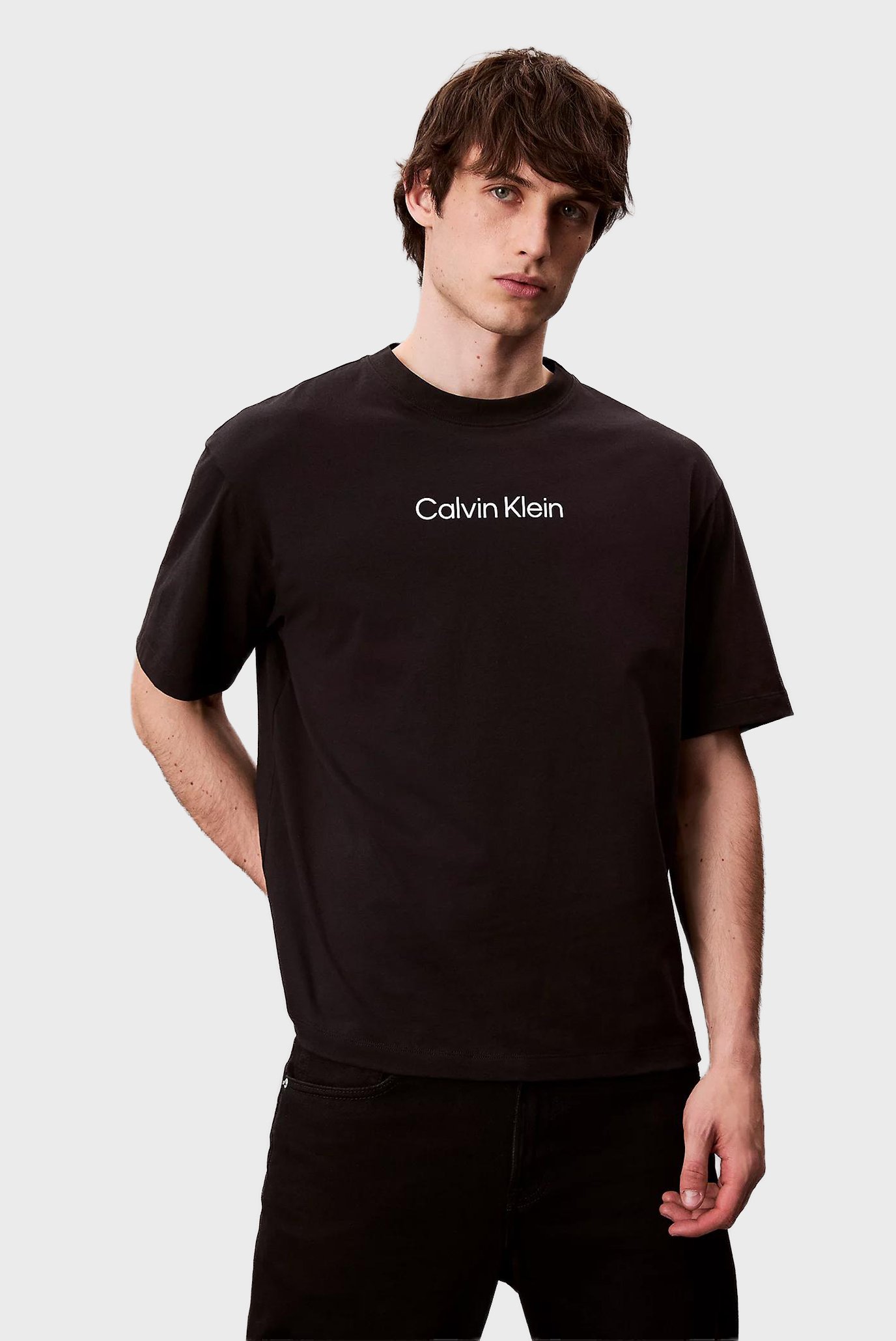 Мужская черная футболка 30S CREWNK Черный XXL Calvin Klein LV04LD230G Мужская черная футболка 30S CREWNK Черный XXL Calvin Klein LV04LD230G